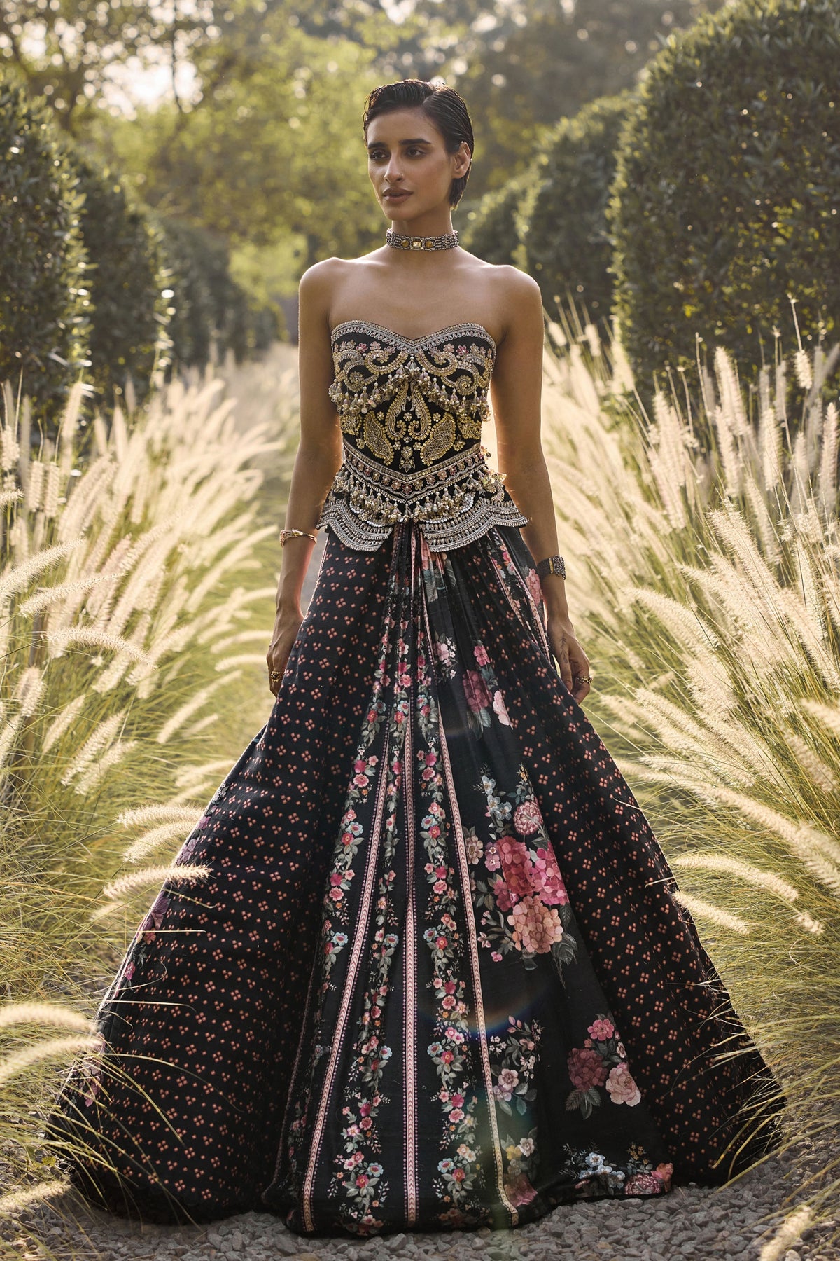 Midnight Lehenga Set