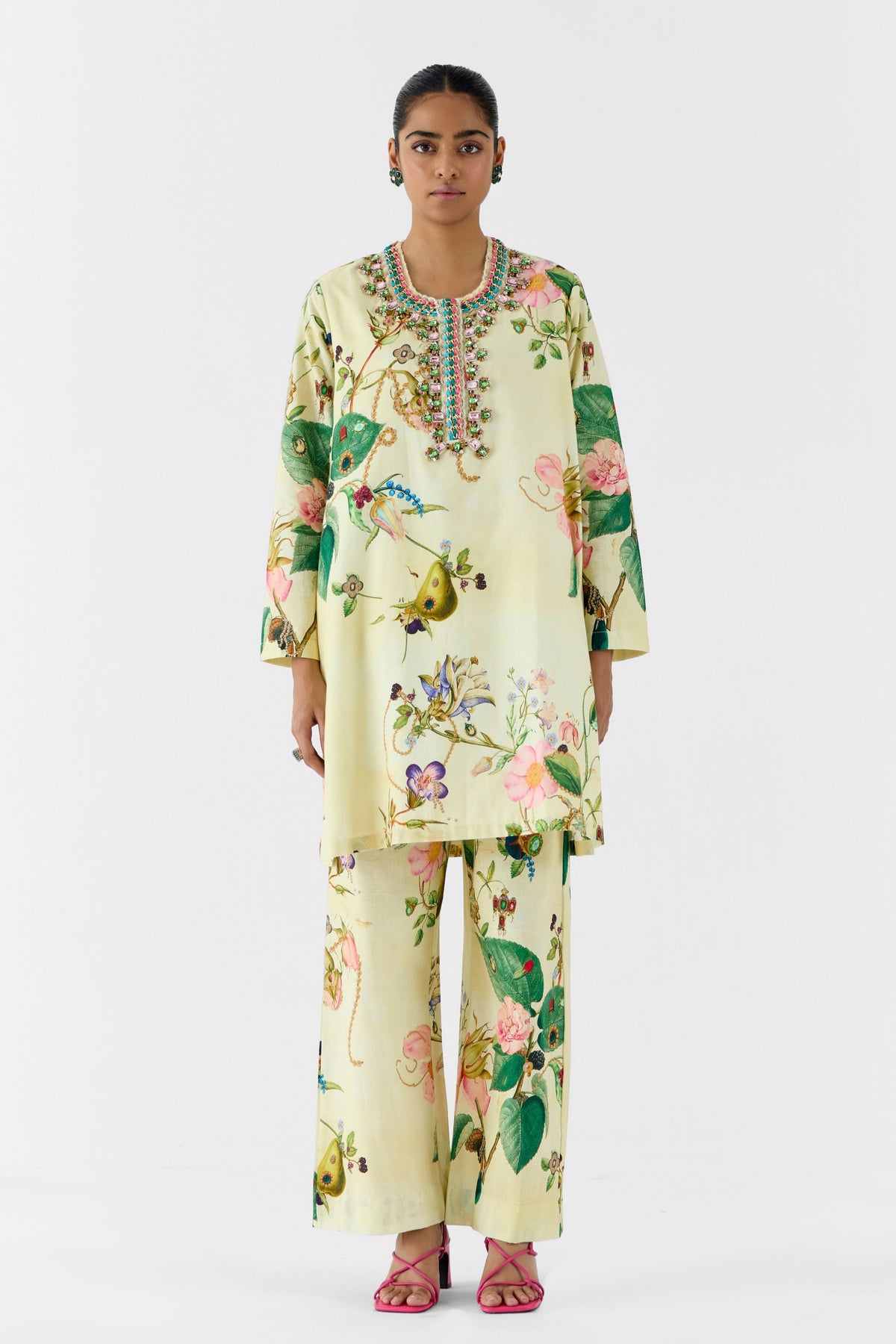 Blossom Stonework Kurta Set