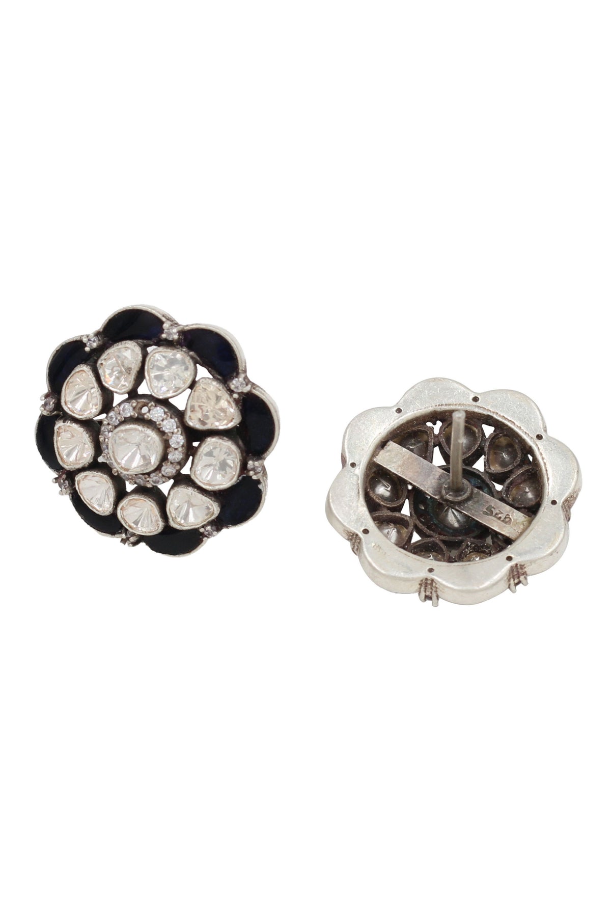 Blue Silver Earrings