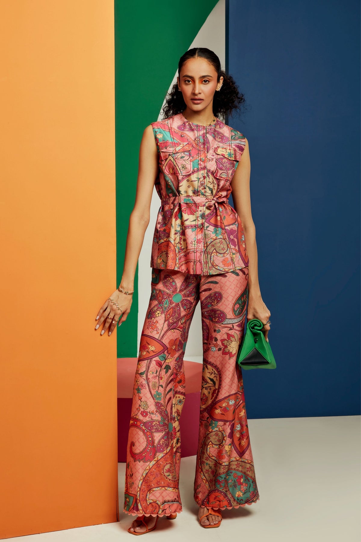 Multicolour Pant Set