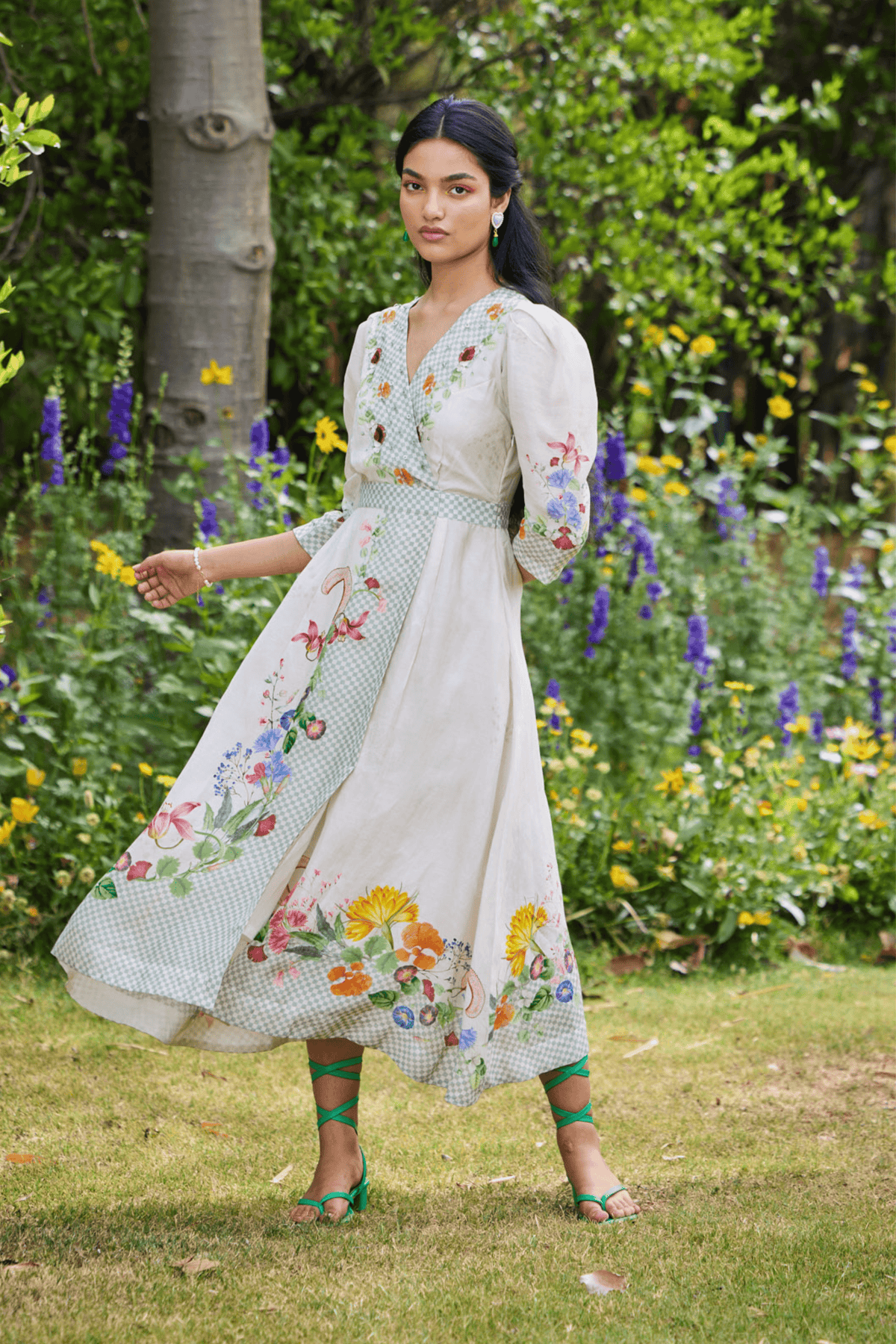 Parisian Wrap Dress Fawn