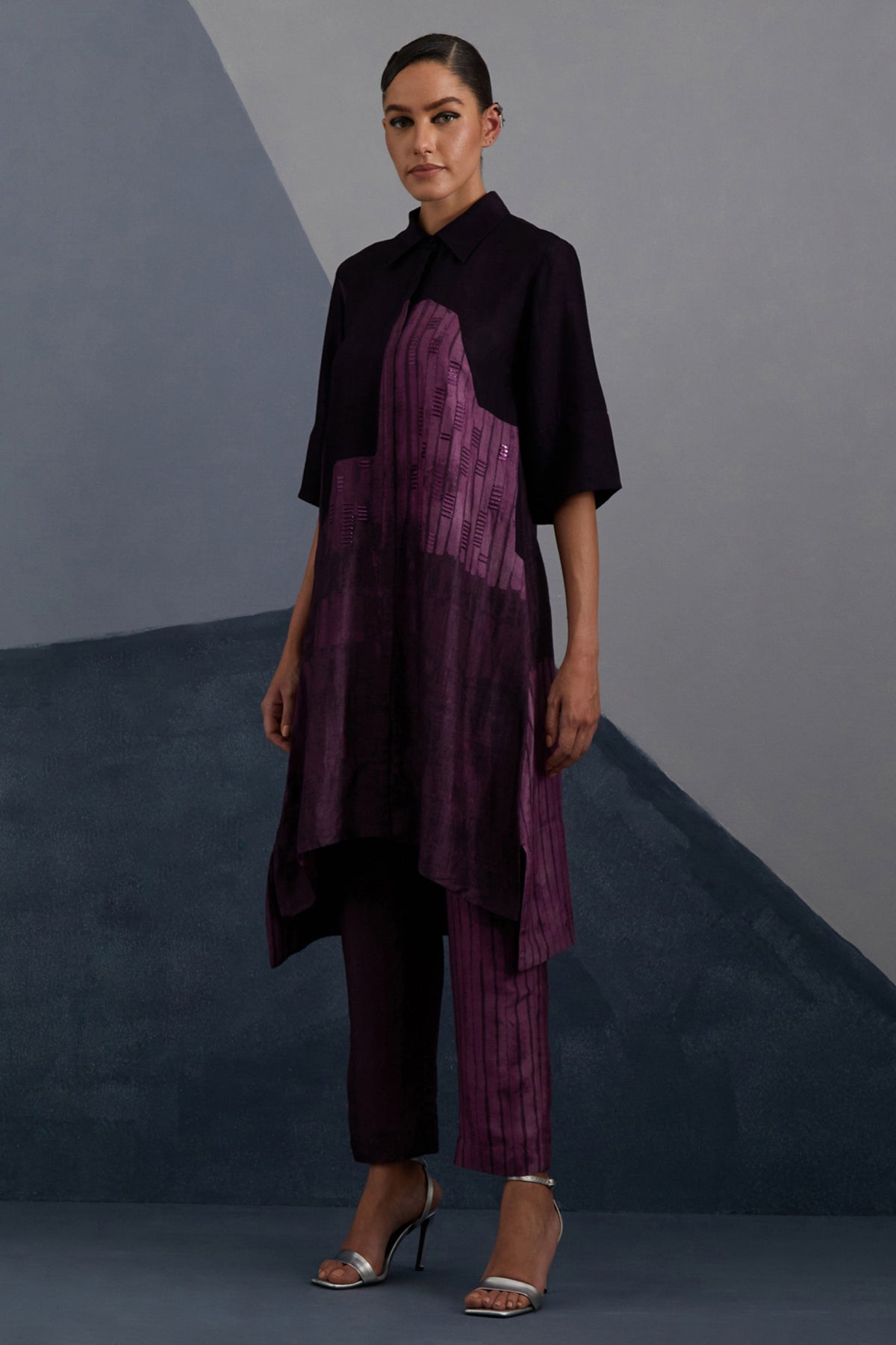 Omen Plum & Indigo Tunic Set