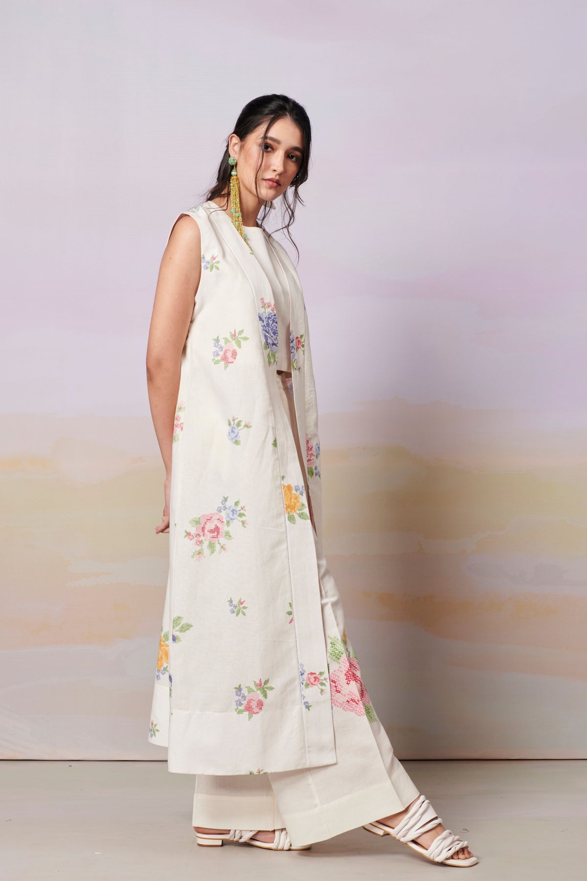 Summer Rose Sleeveless Overlay