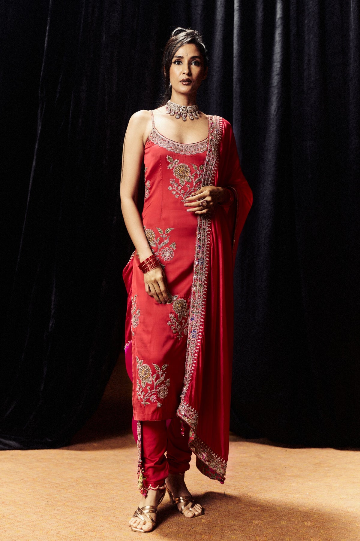 Surkh Laal Heavy Kurta Set
