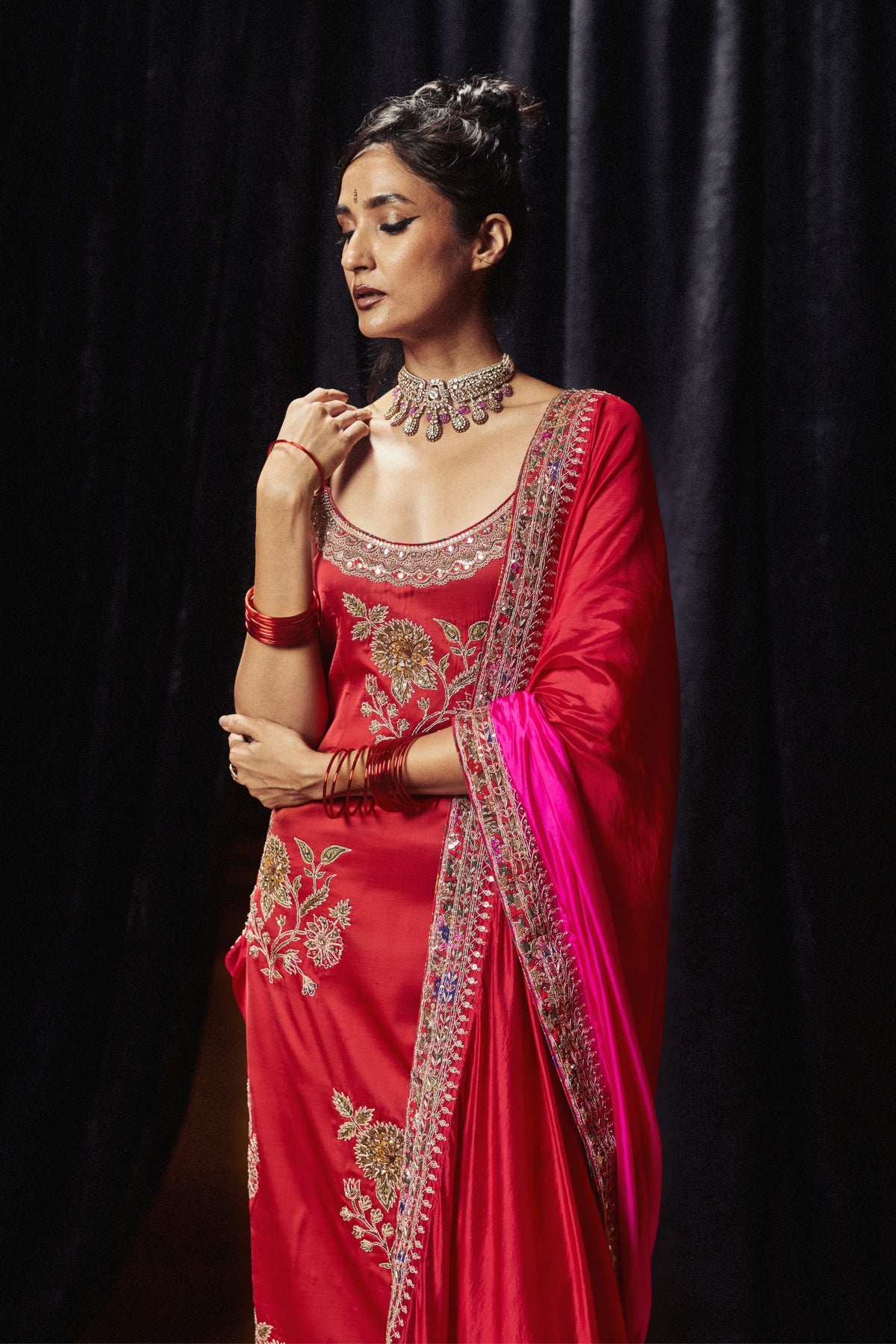 Surkh Laal Heavy Kurta Set