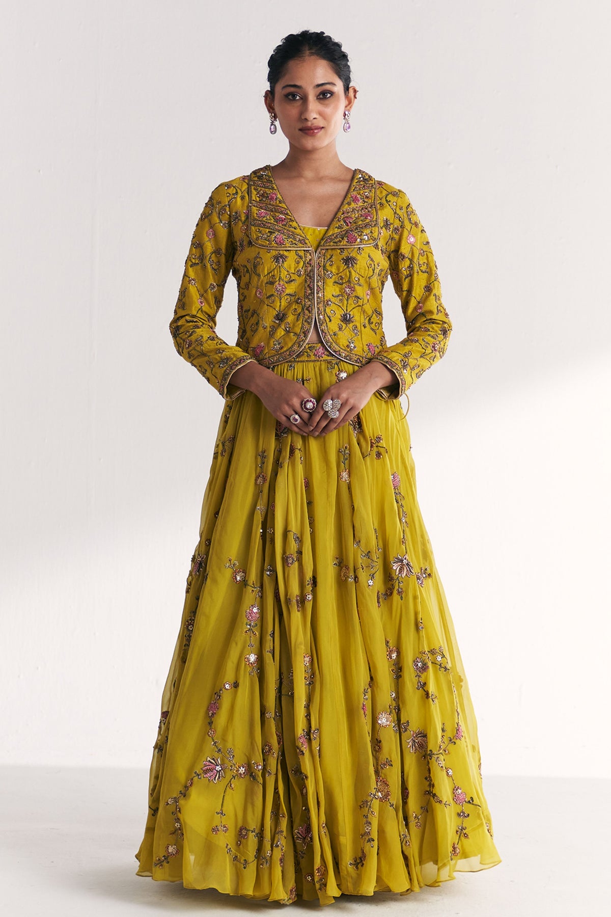 Kairi Lime Green Lehenga Set