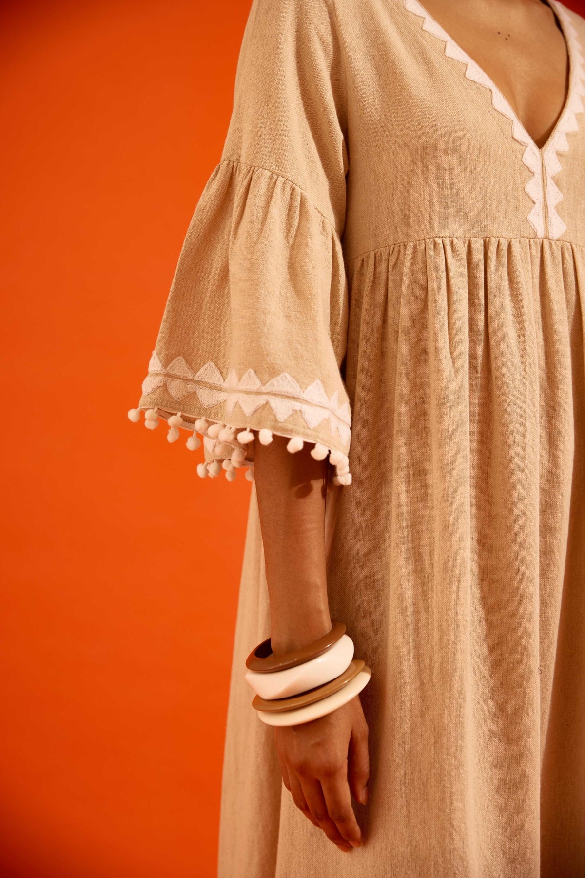 Ivory Petal Maxi Dress