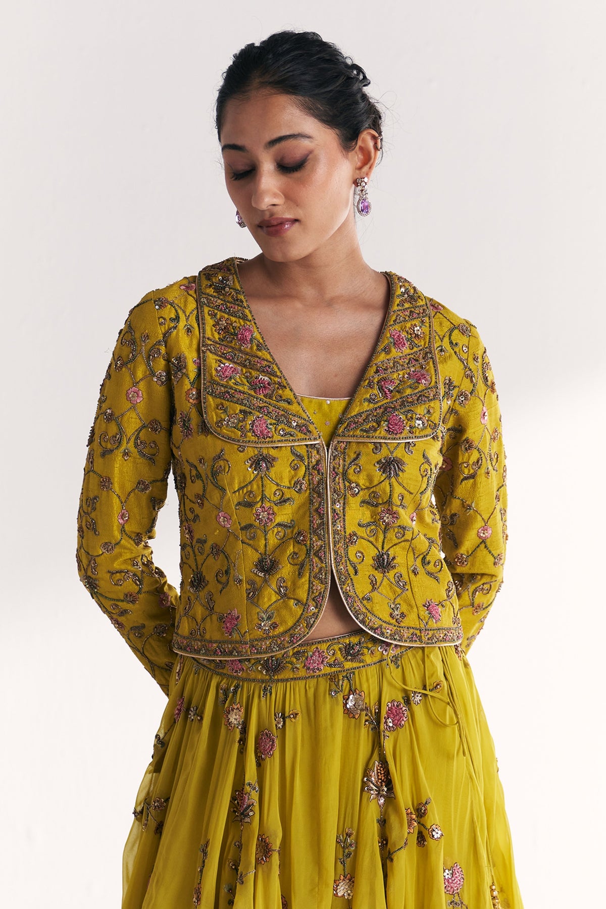 Kairi Lime Green Lehenga Set