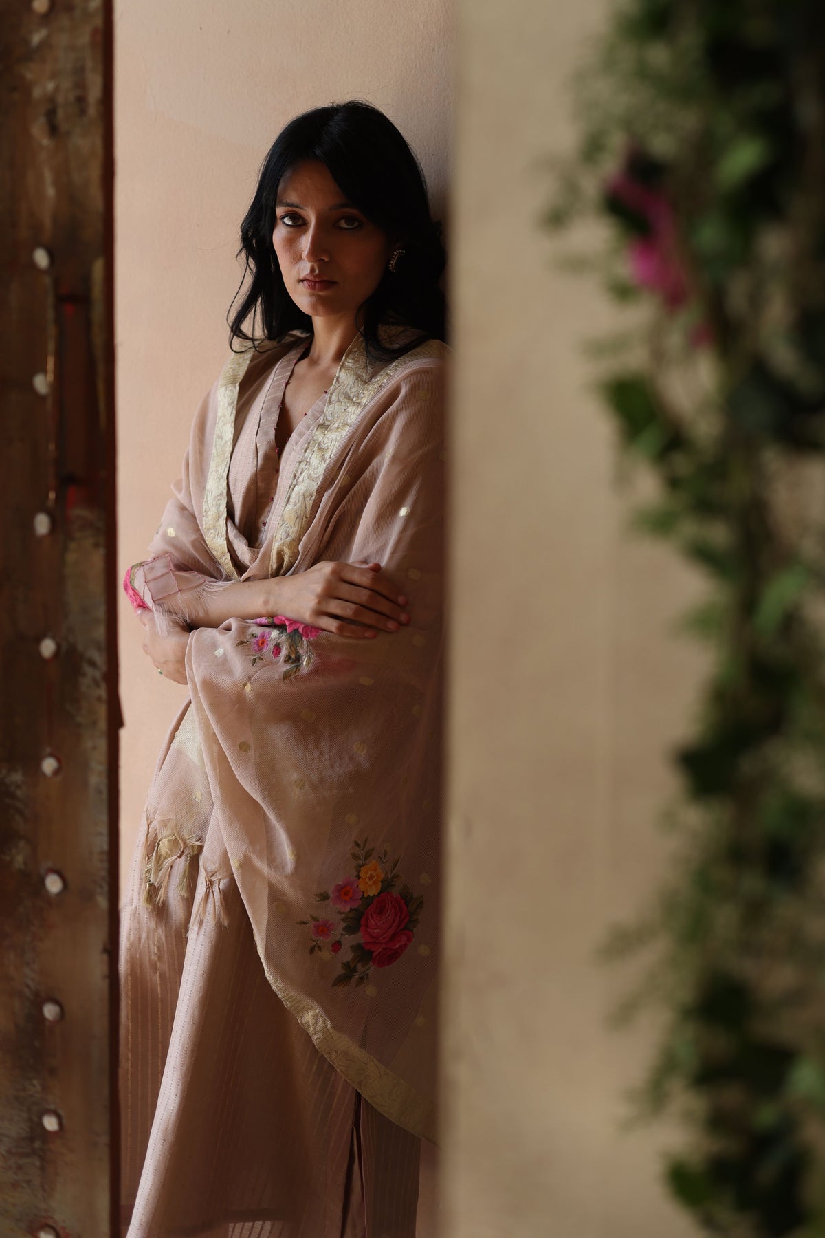 Sidra Beige Kurta Set