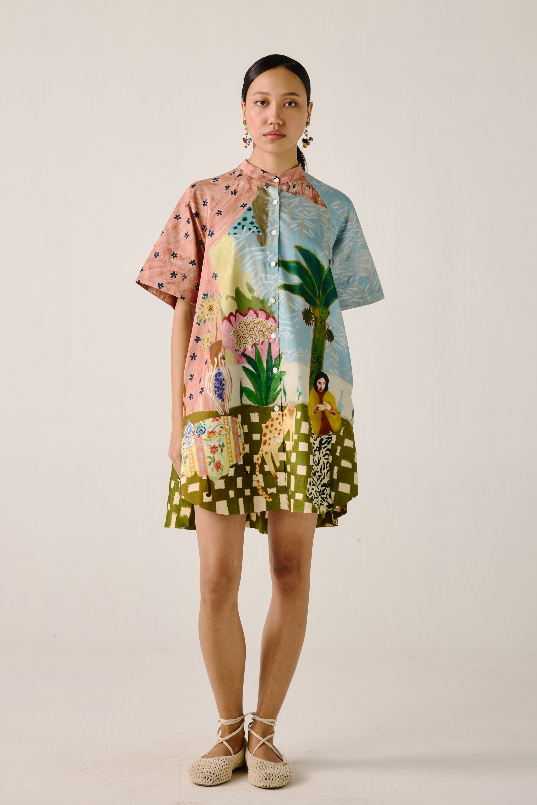 Buy Alice A-Line Dress by Designer CORD Dresses Multi Color Cotton Contemporary Wear Day Wear Formal Wear Online at Ogaan.com Buy Alice A-Line Dress by Designer CORD Dresses Multi Color Cotton Contemporary Wear Day Wear Formal Wear Online at Ogaan.com