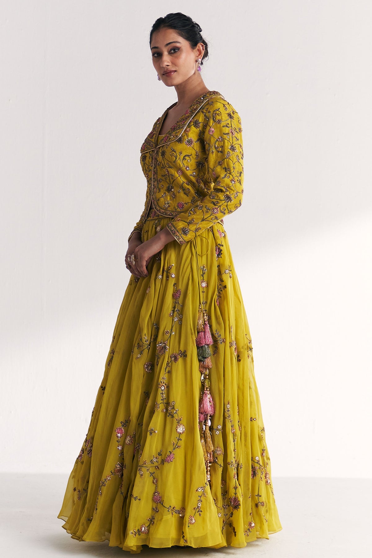 Kairi Lime Green Lehenga Set