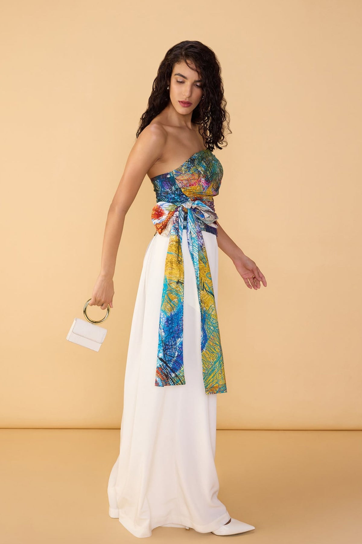 Solid White Saylor Palazzo