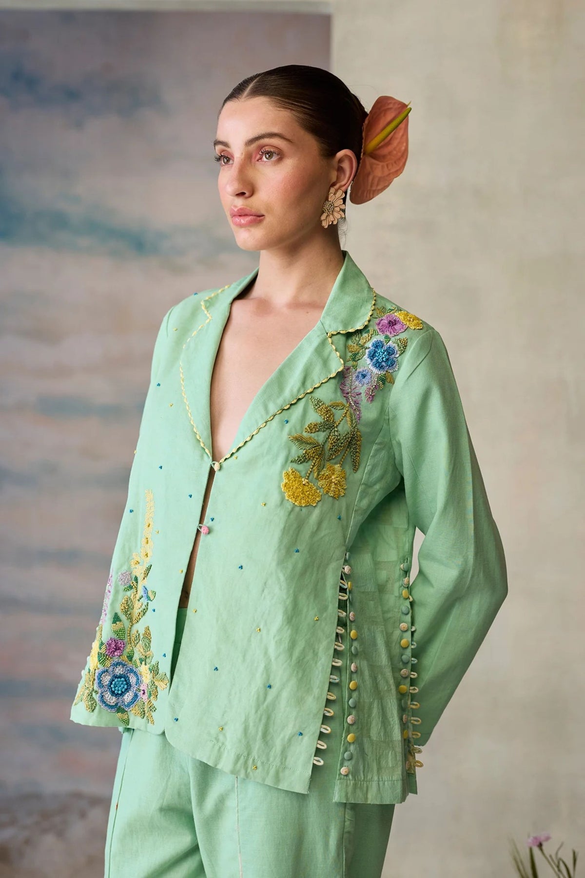 Seaglass Beaded Jacket