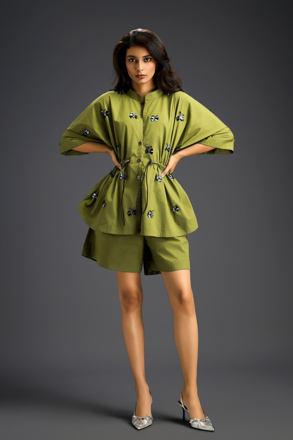 Green Embellished Co-ord Set
