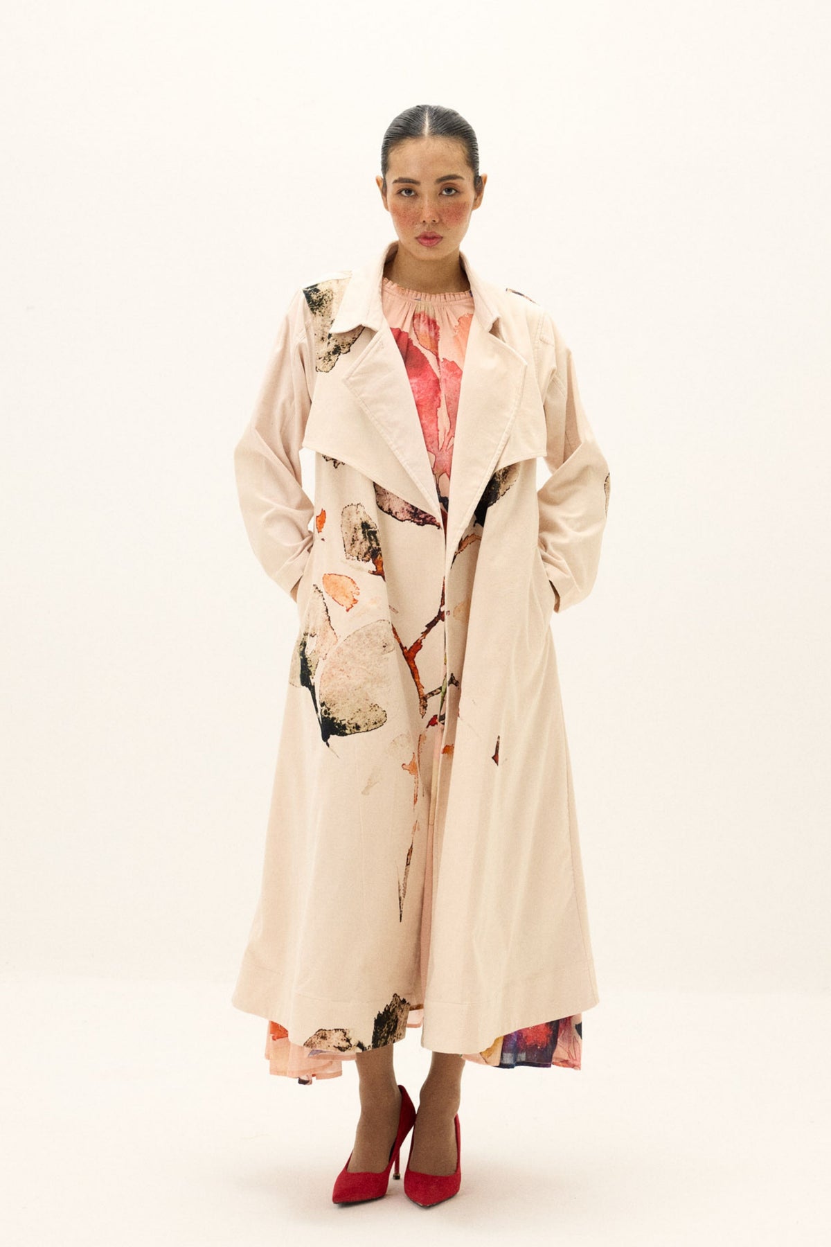 Clay Echo Trench Coat