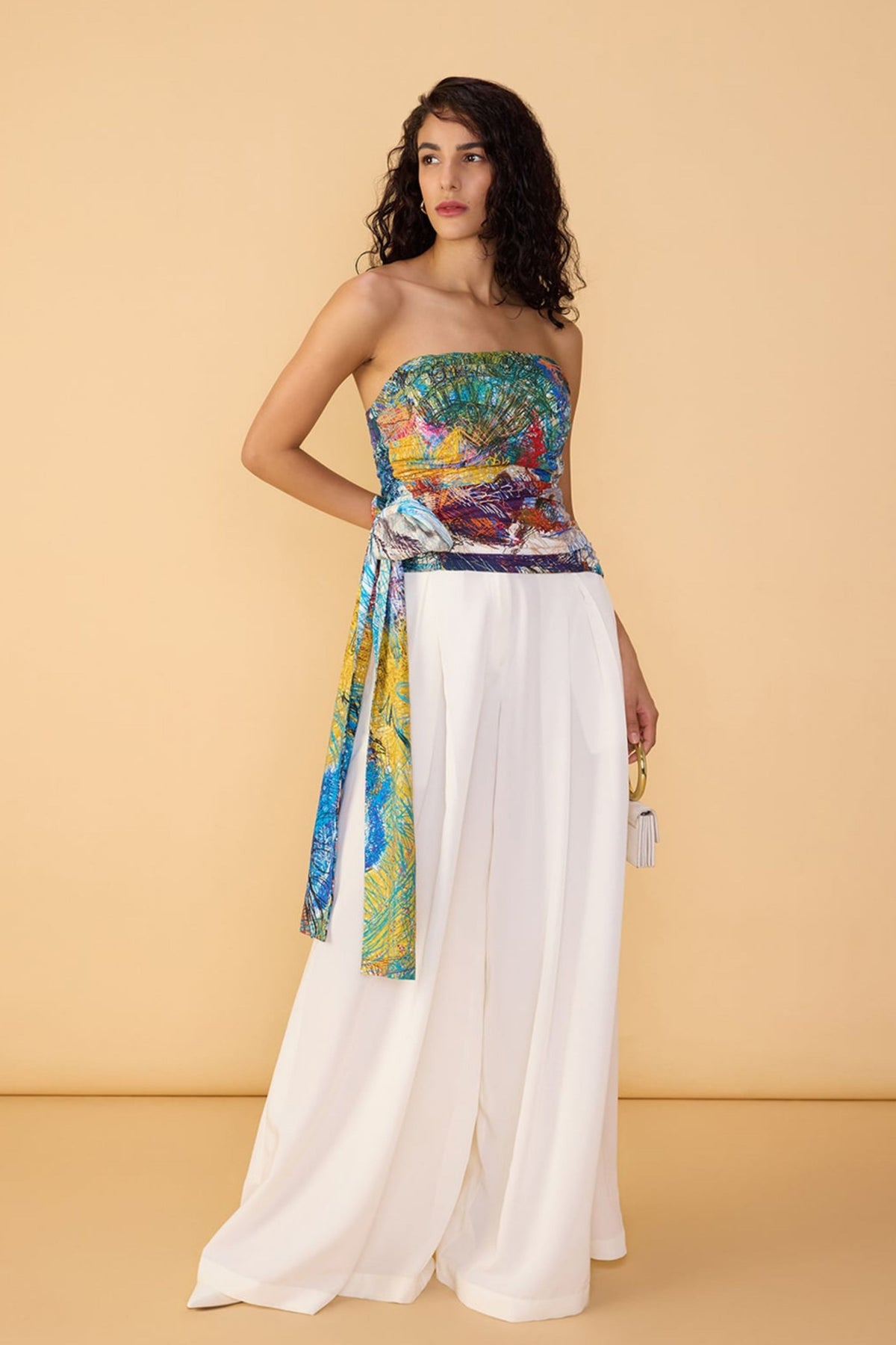 Solid White Saylor Palazzo