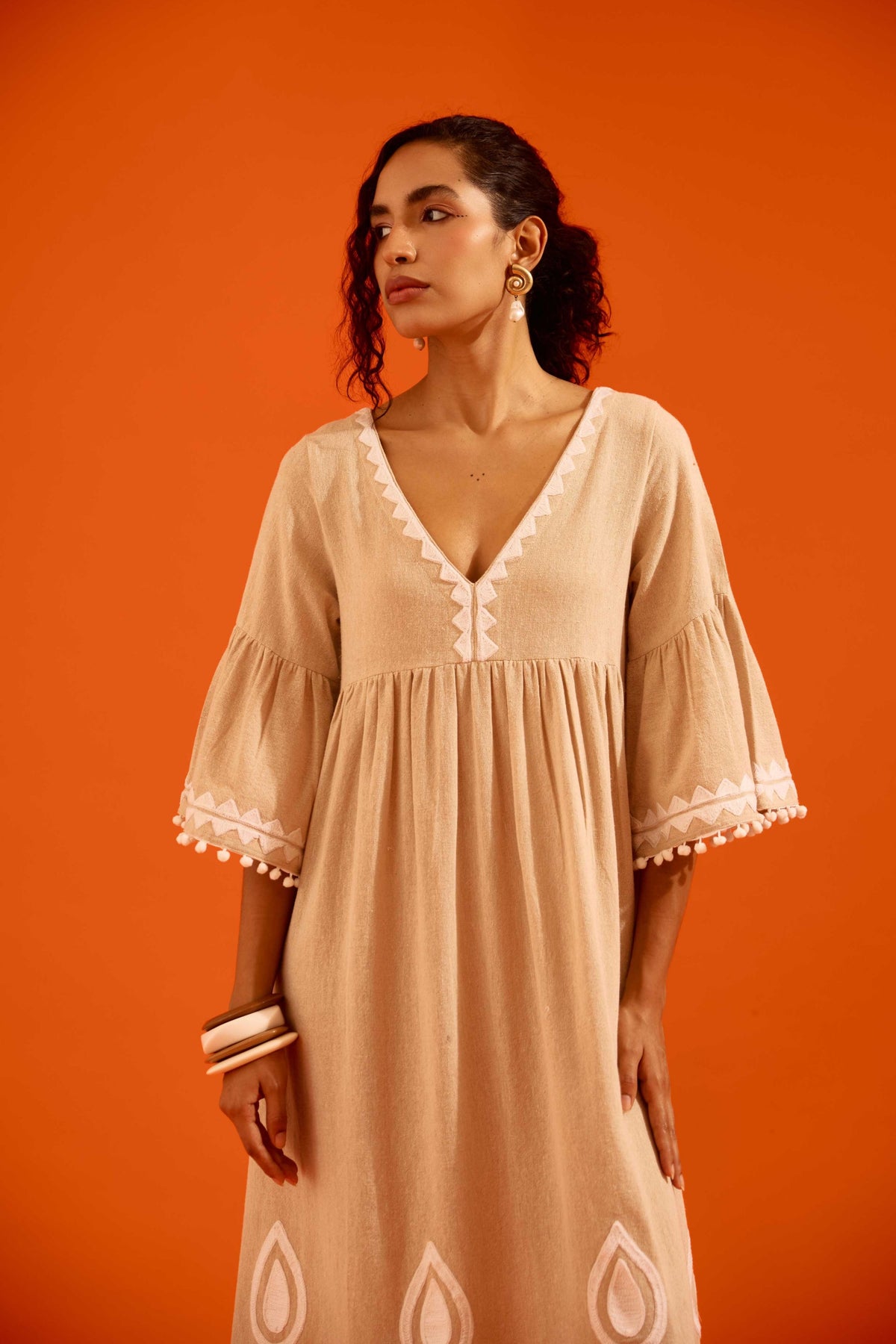 Ivory Petal Maxi Dress