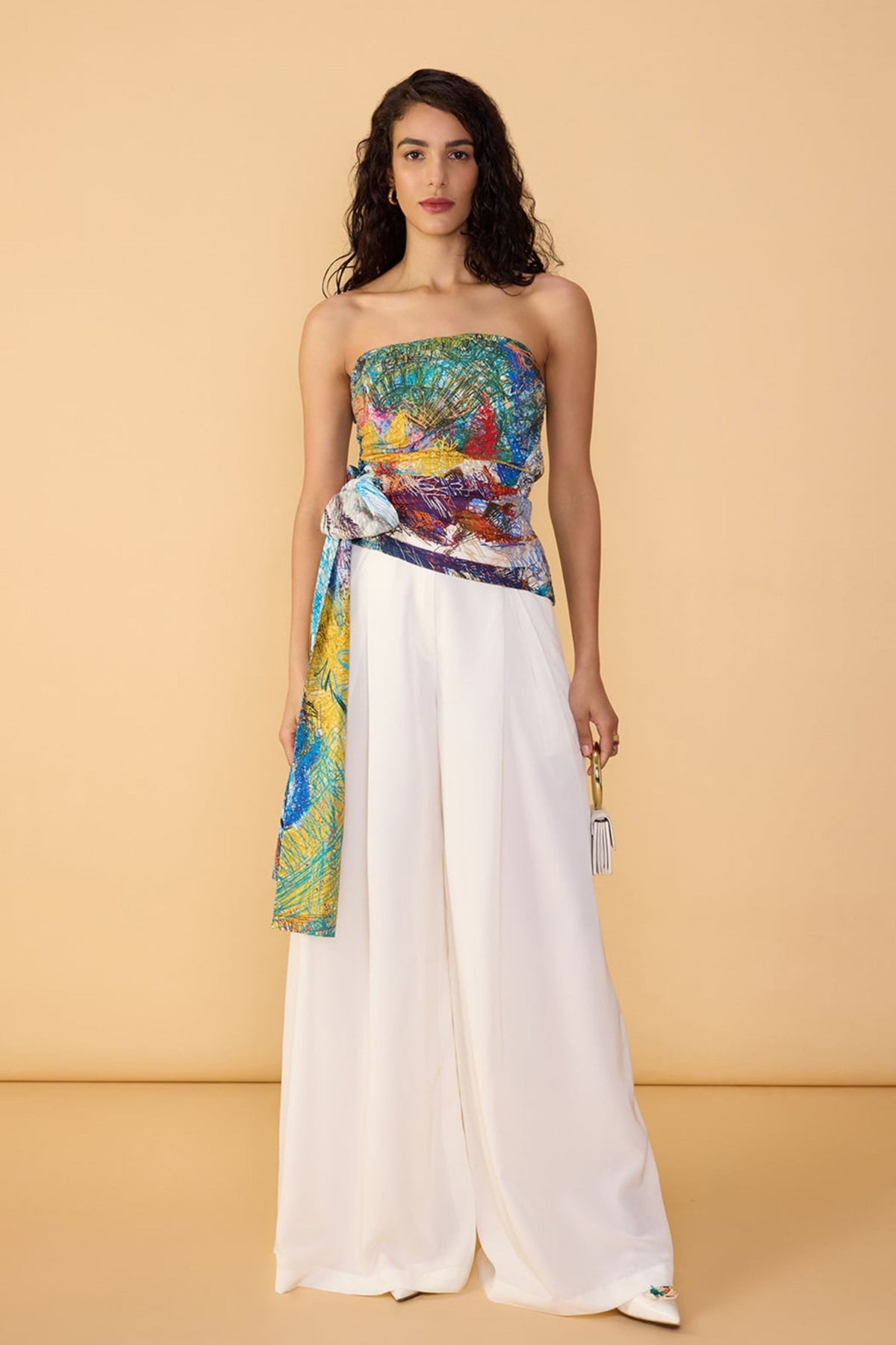Solid White Saylor Palazzo
