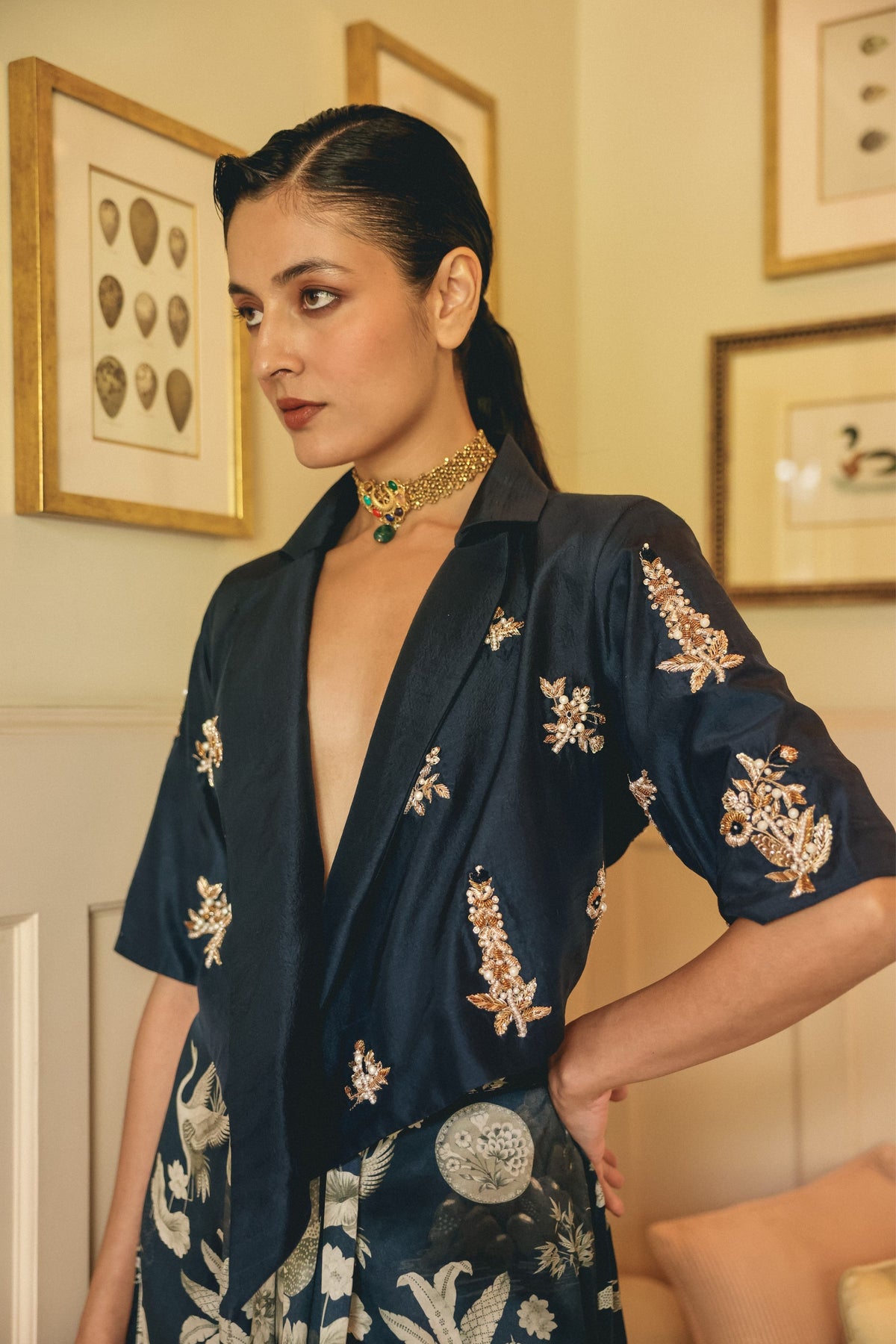 Porcelain Ink Jacket Set