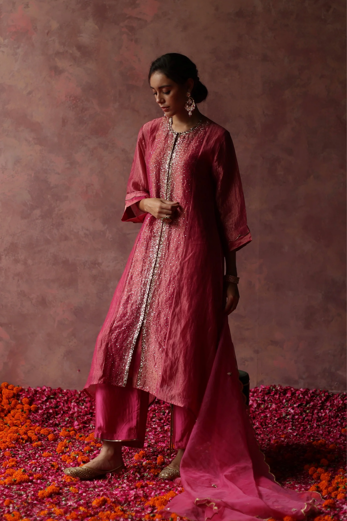 Fuchsia Pink Paakizah Kurta Set