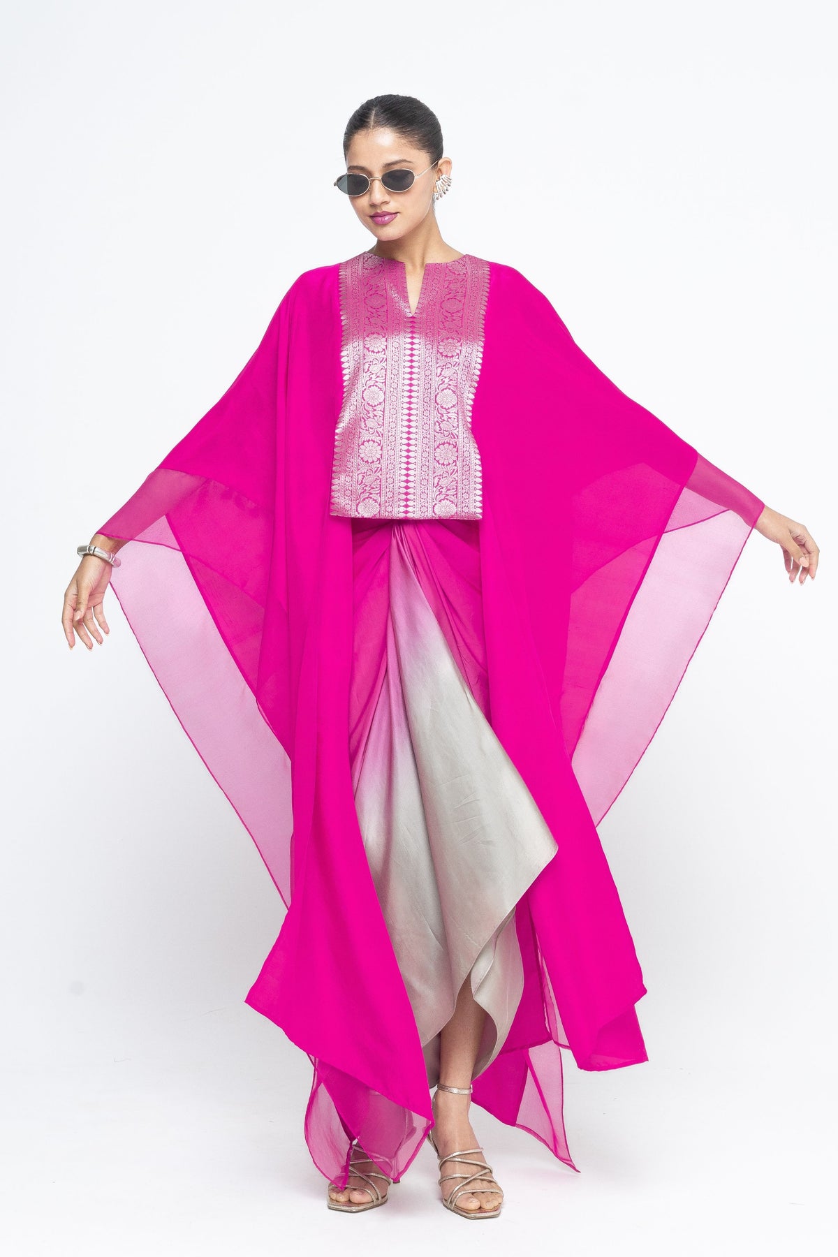 Onaya Statement Pink Cape Set