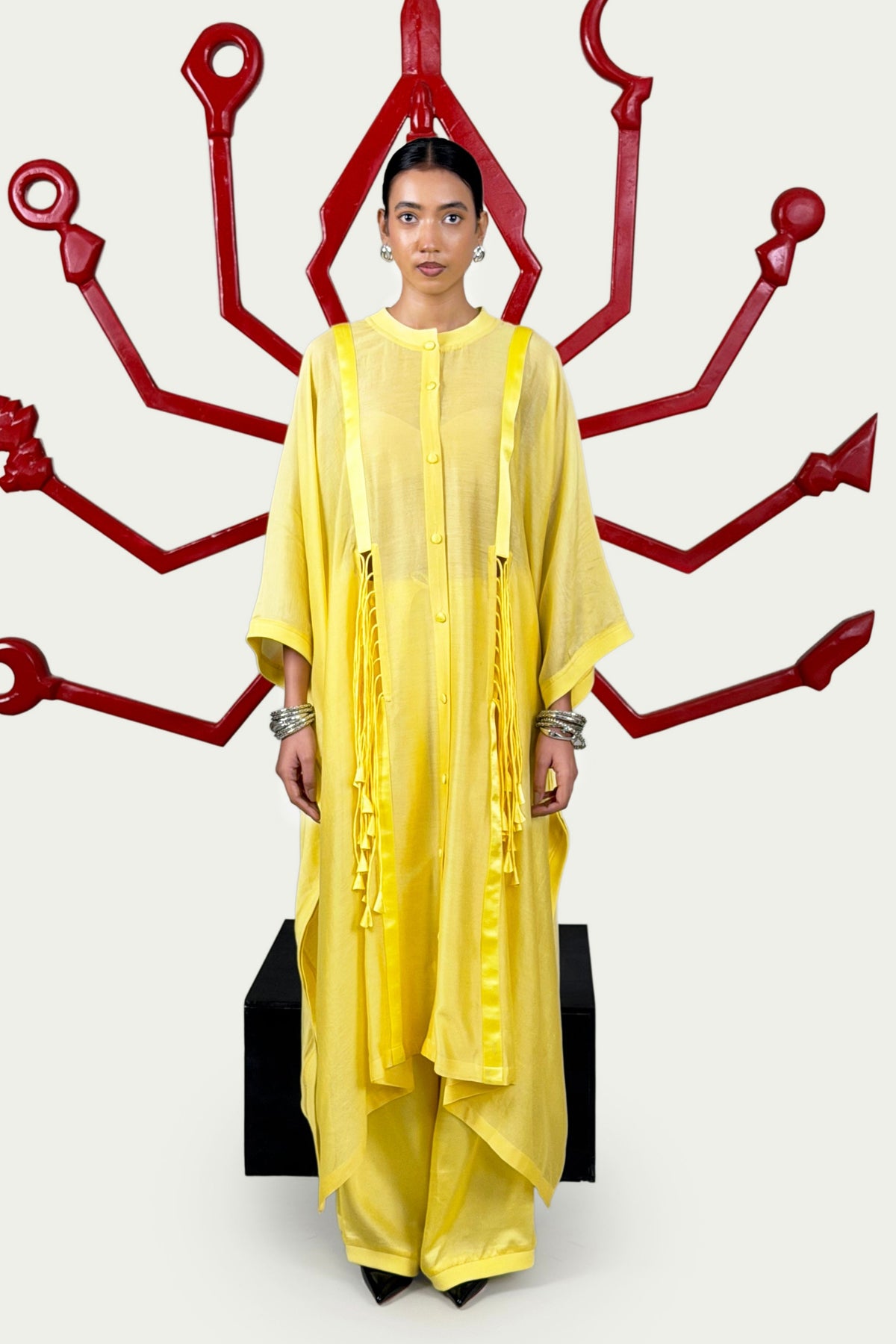 Yellow Kaya Kaftan