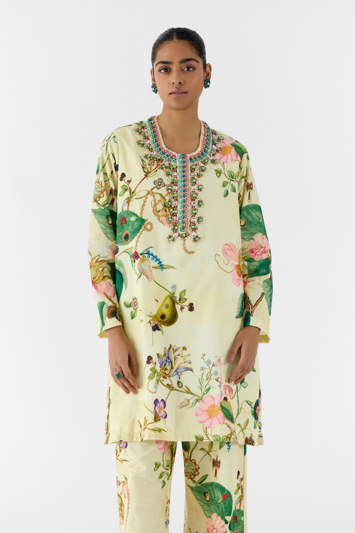 Blossom Stonework Kurta Set