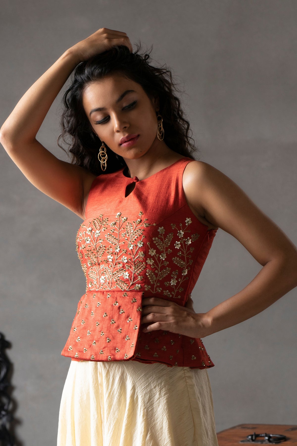 Mawra Peplum Palazzo Set