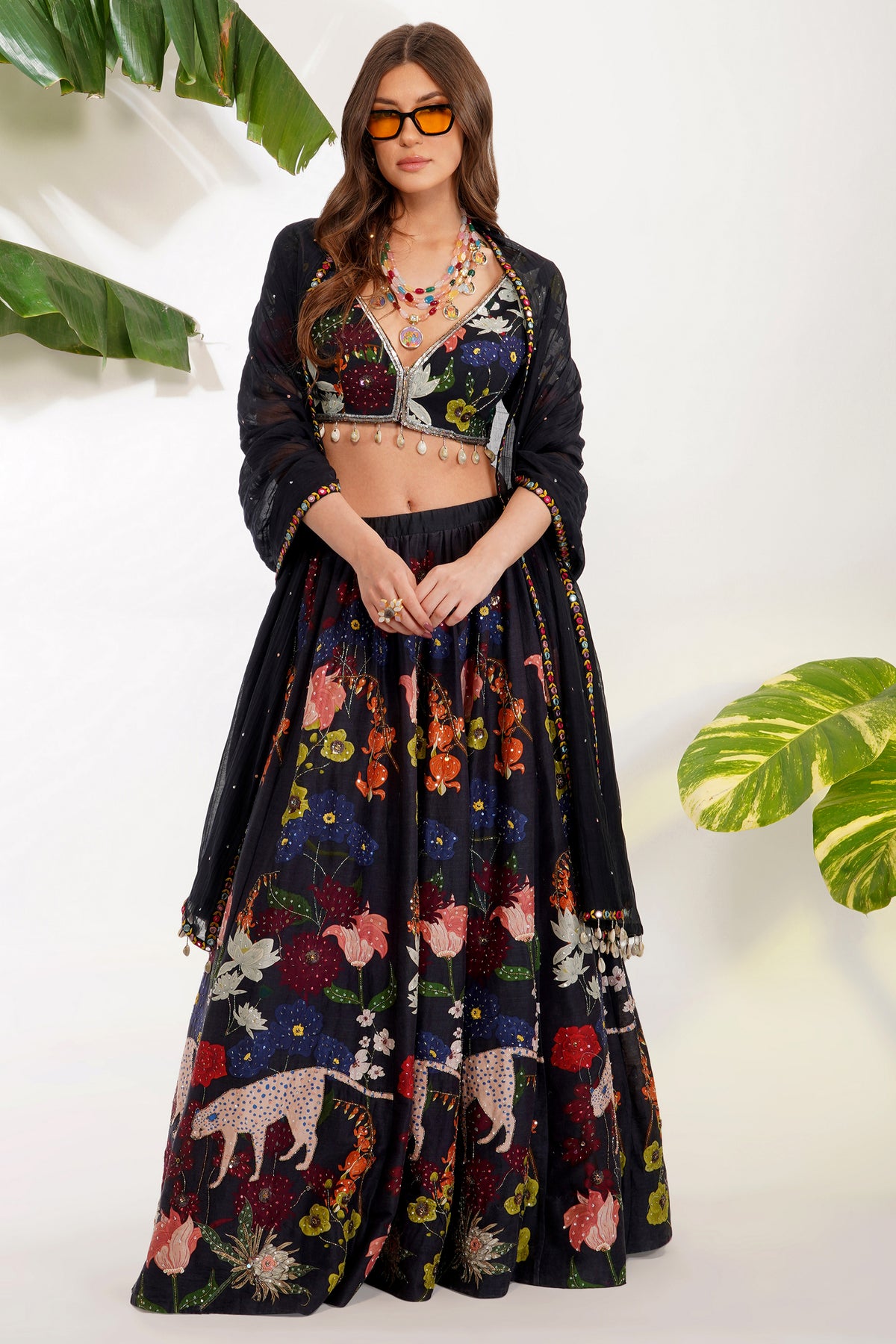 Flora Fauna Lehenga Set