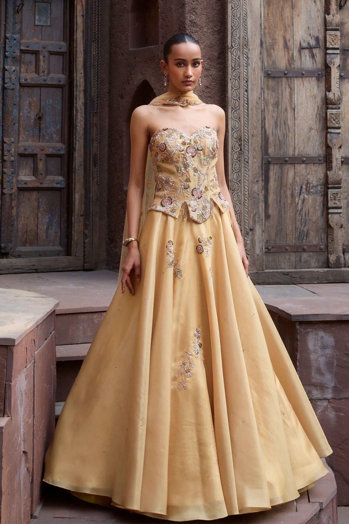 Gilded Grace Corset &amp; Skirt Set