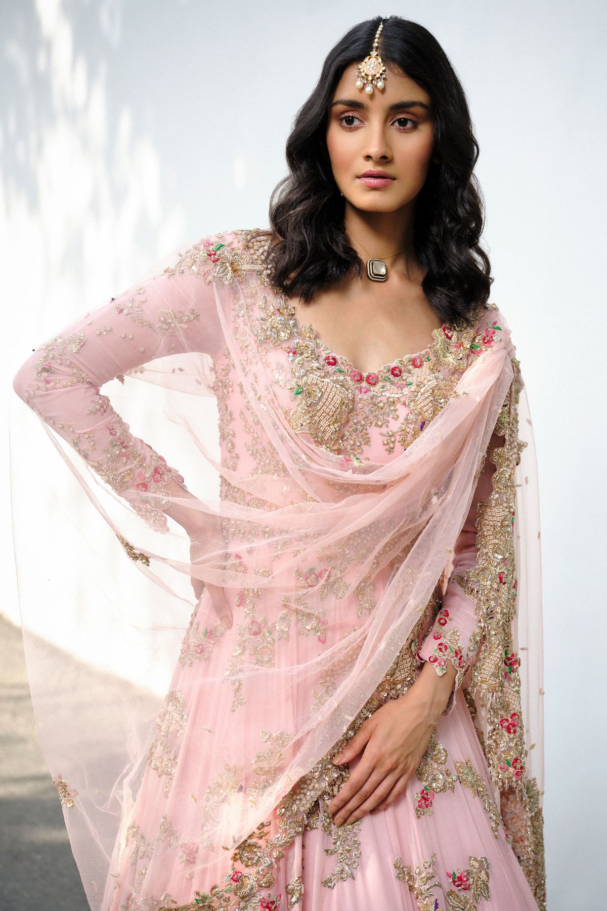 Miriam Bridal Chiffon Anarkali Set