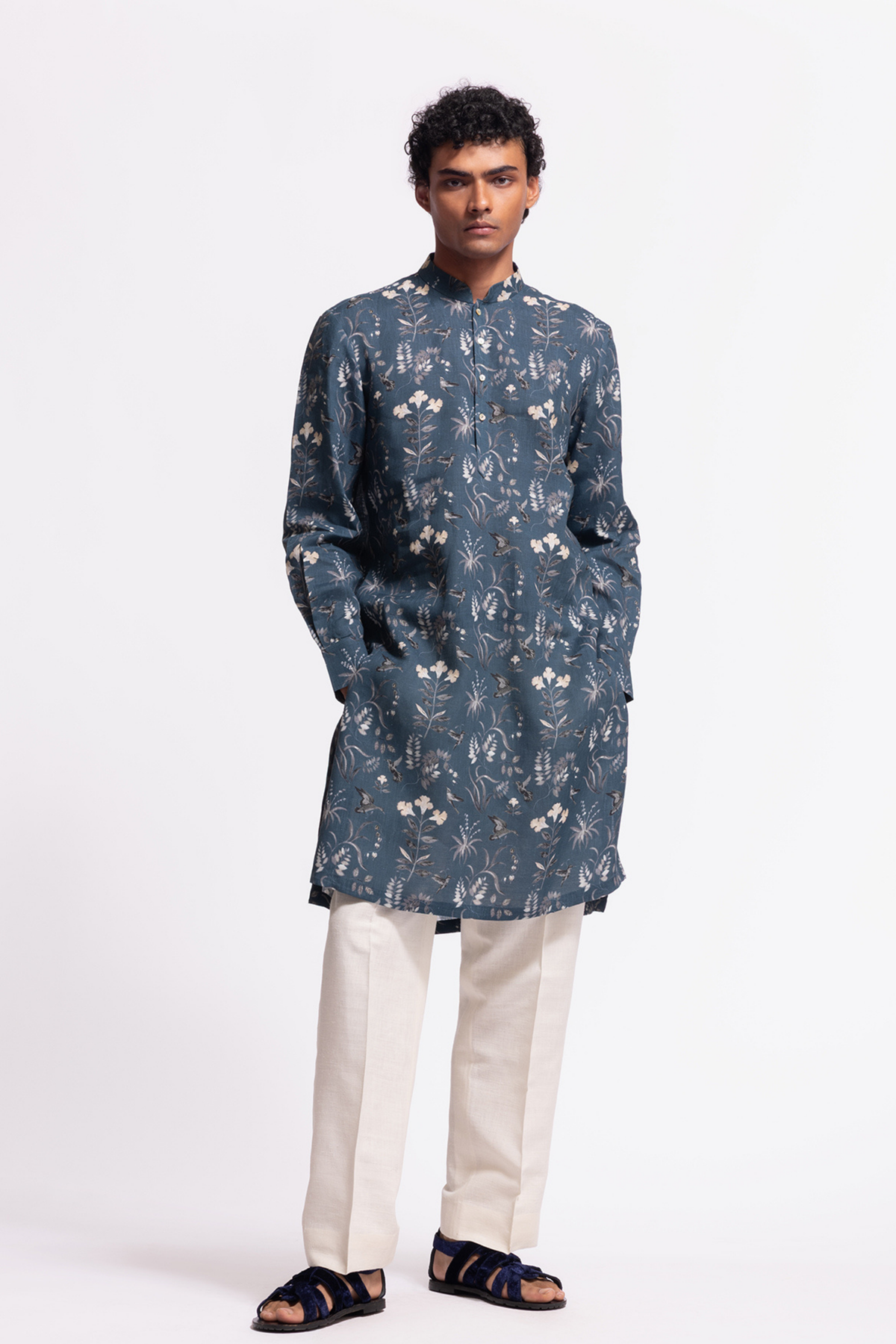 Floral Printed Short Kurta