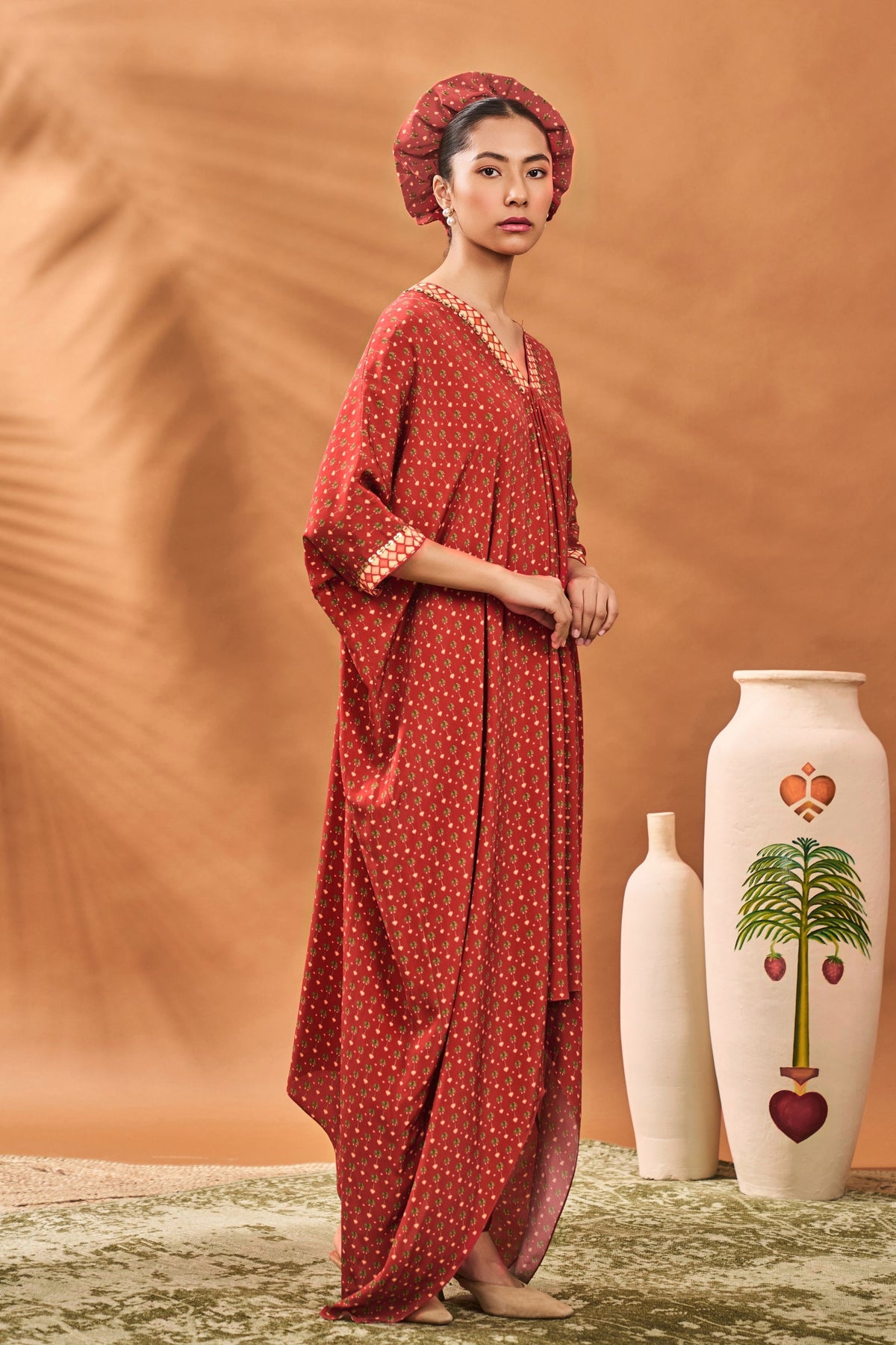 Rust Tree of Hearts Tunic Set