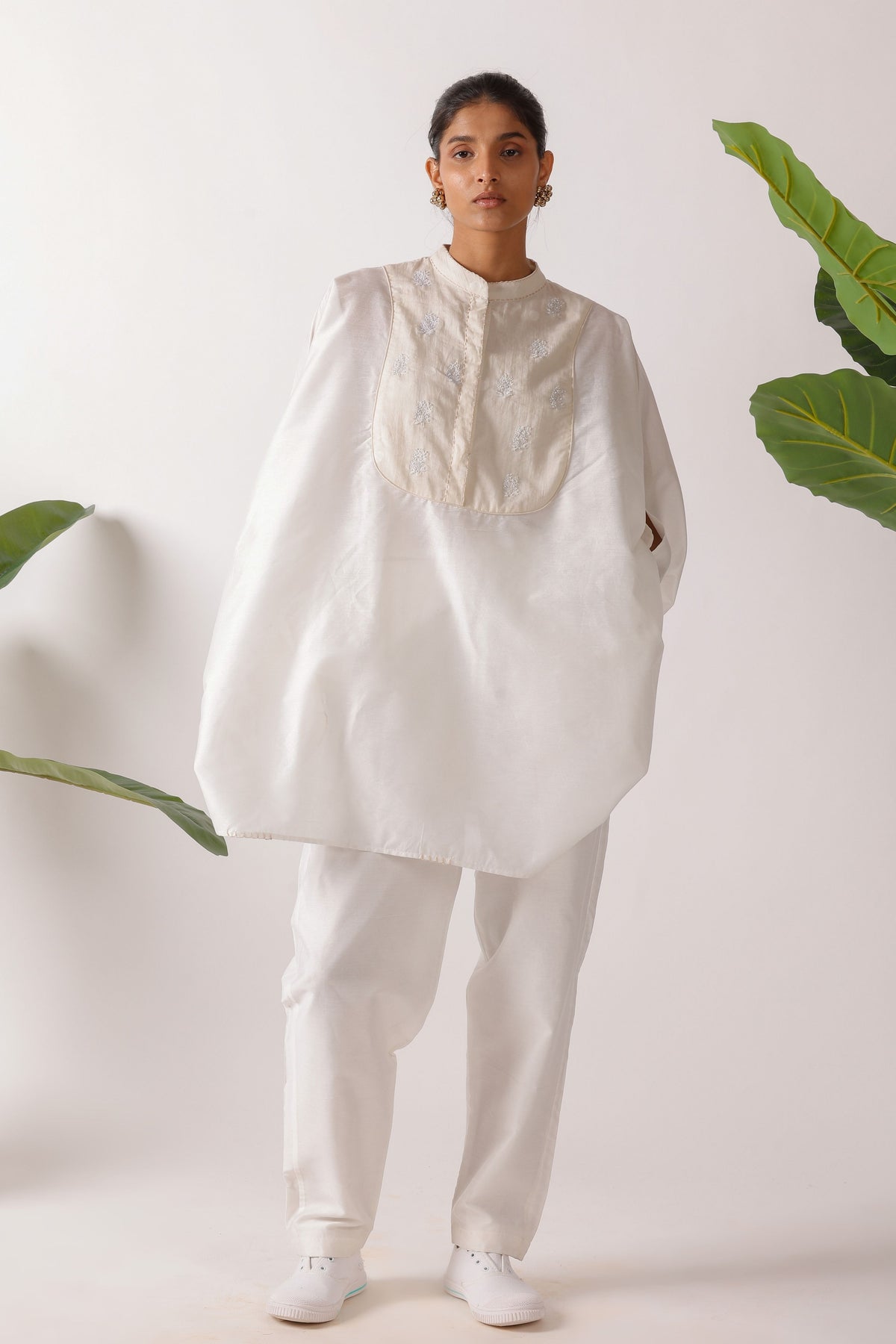 Cream Jamdani Co-ord Set