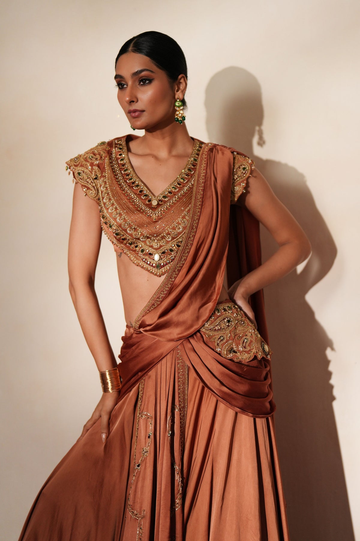 Ratanmala Pre Draped Saree Set