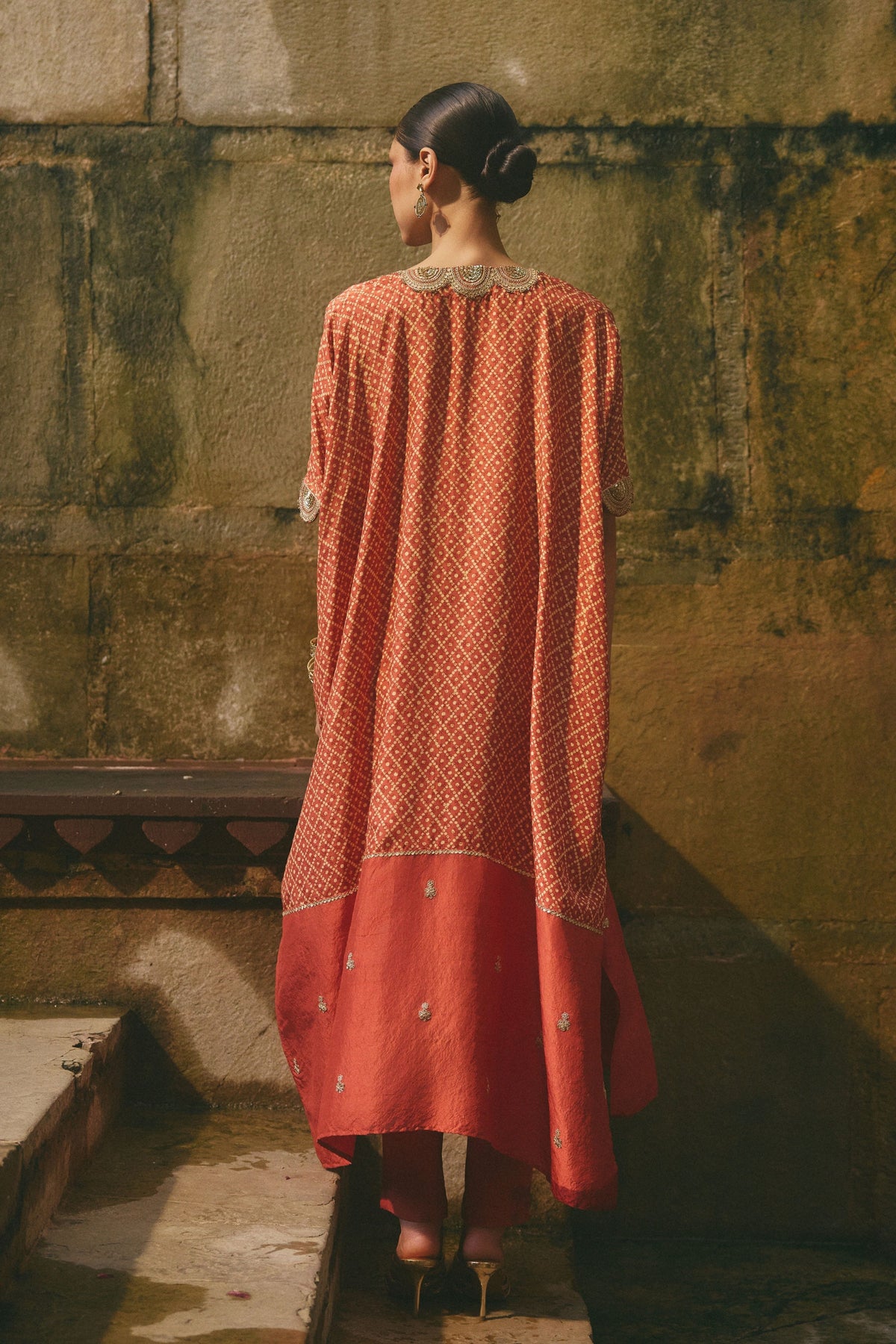 Printed Kaftan Set