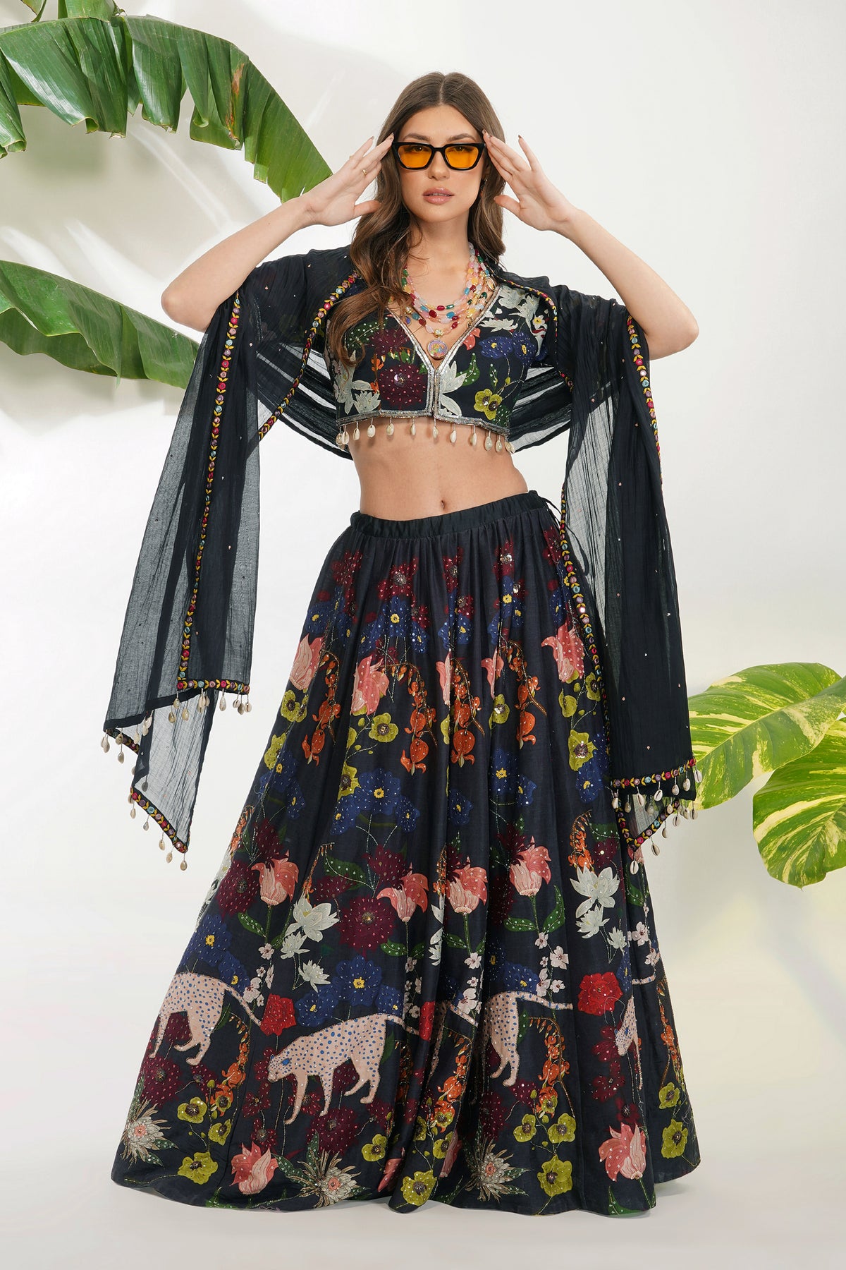 Flora Fauna Lehenga Set