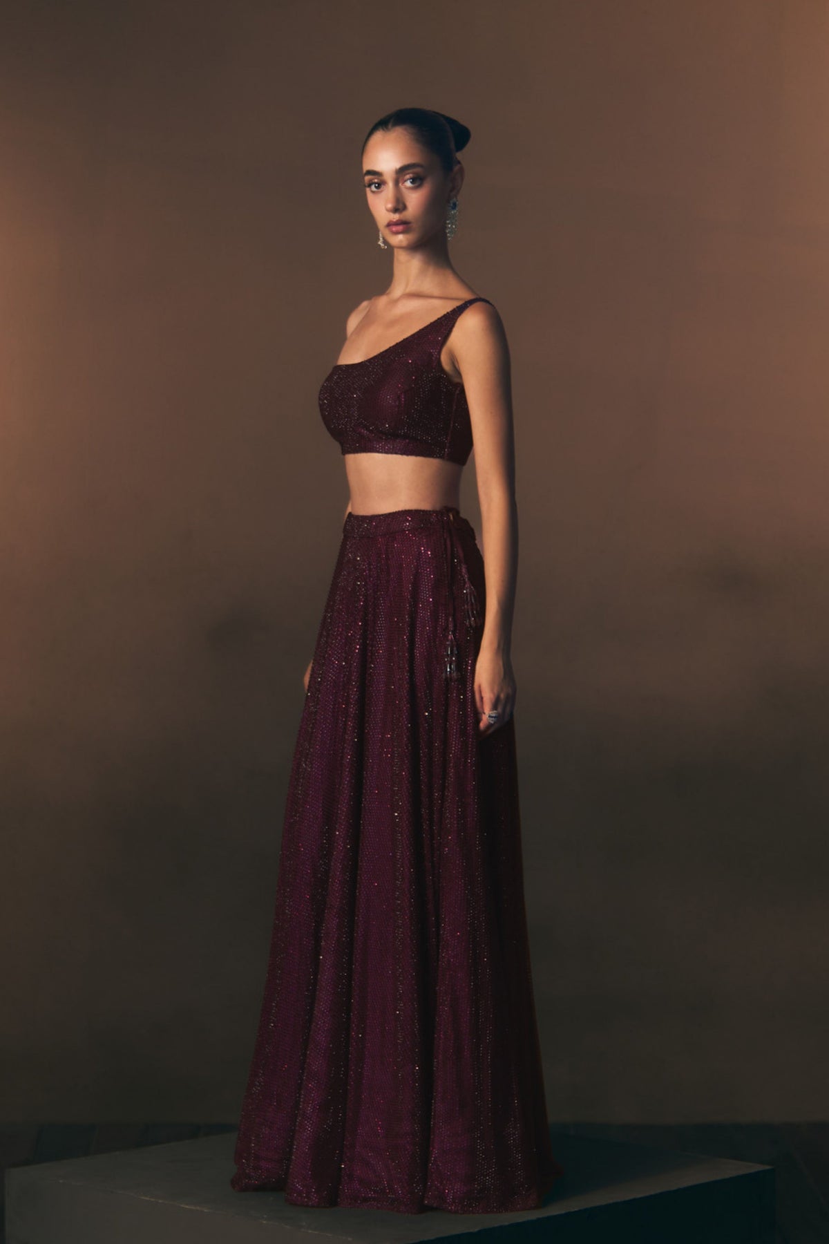 Scarlet Lehenga Skirt Set
