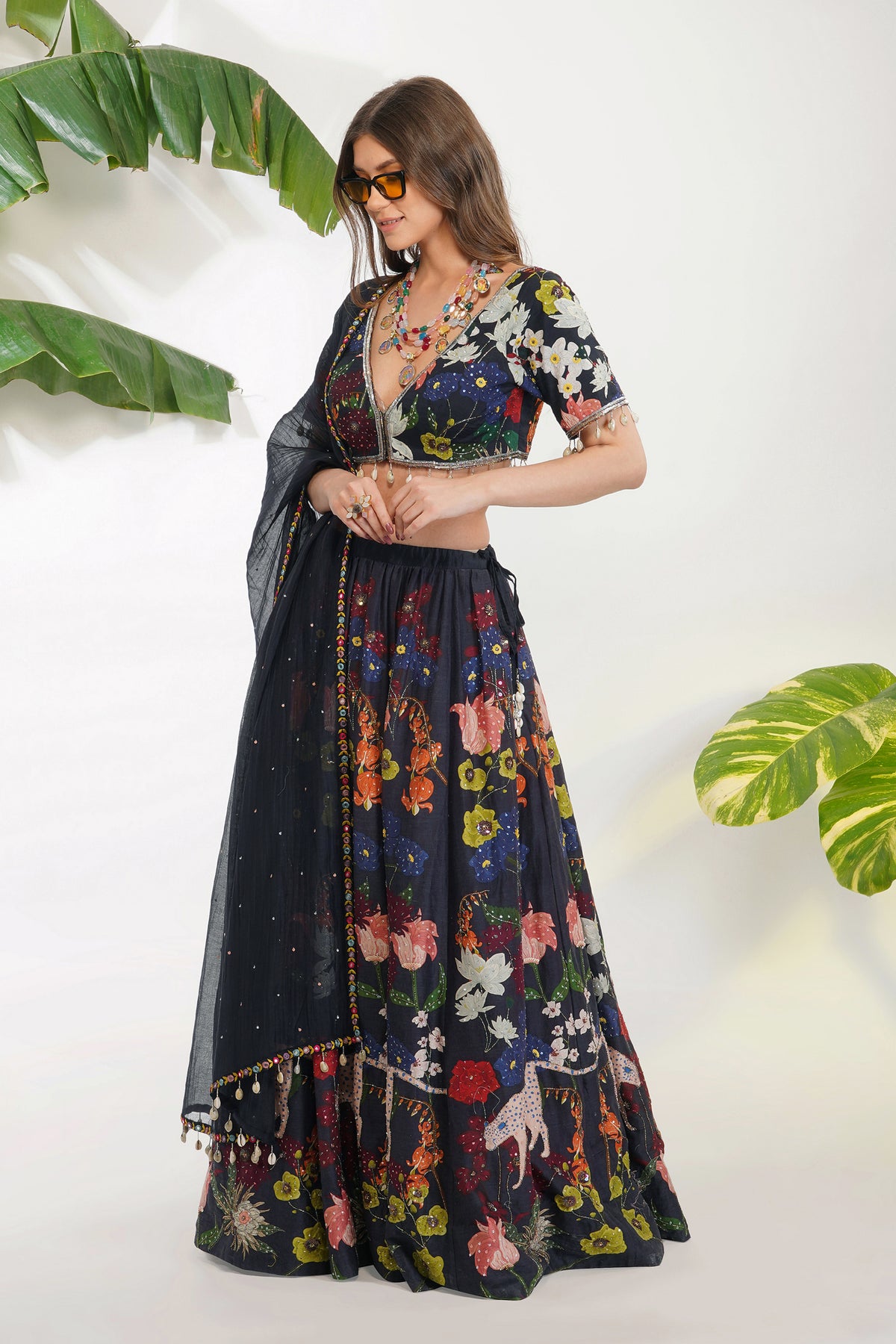 Flora Fauna Lehenga Set