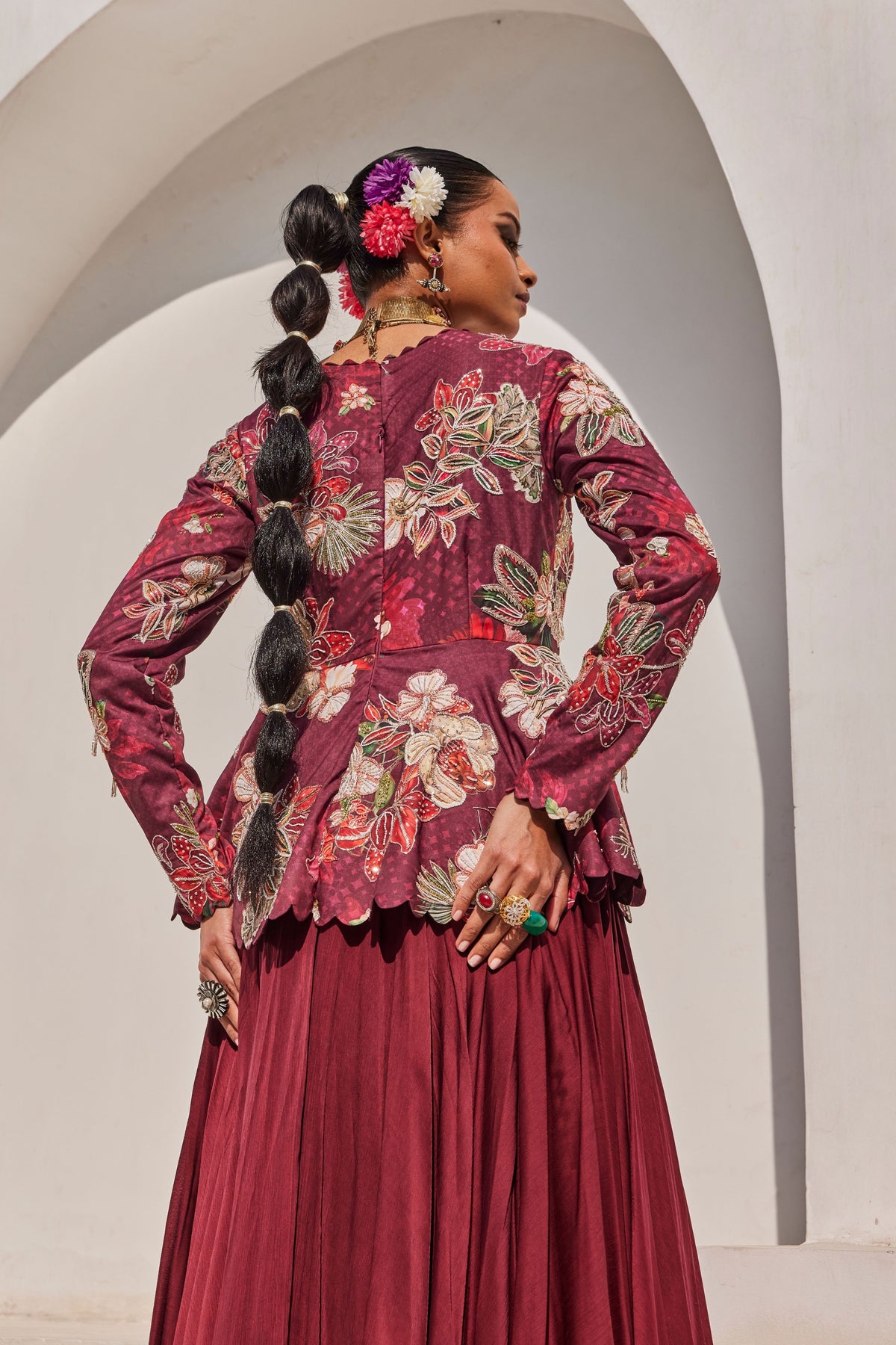 Zehra Peplum Gown