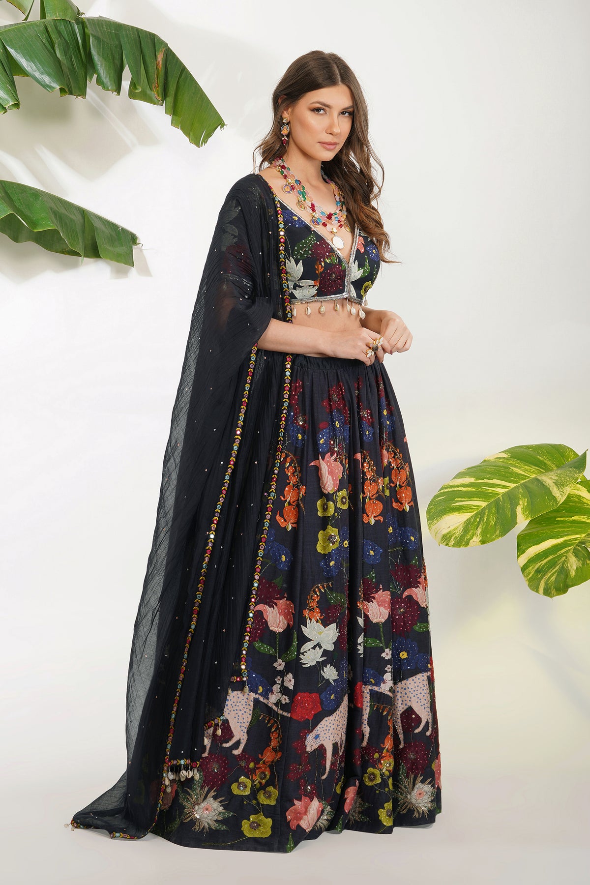 Flora Fauna Lehenga Set