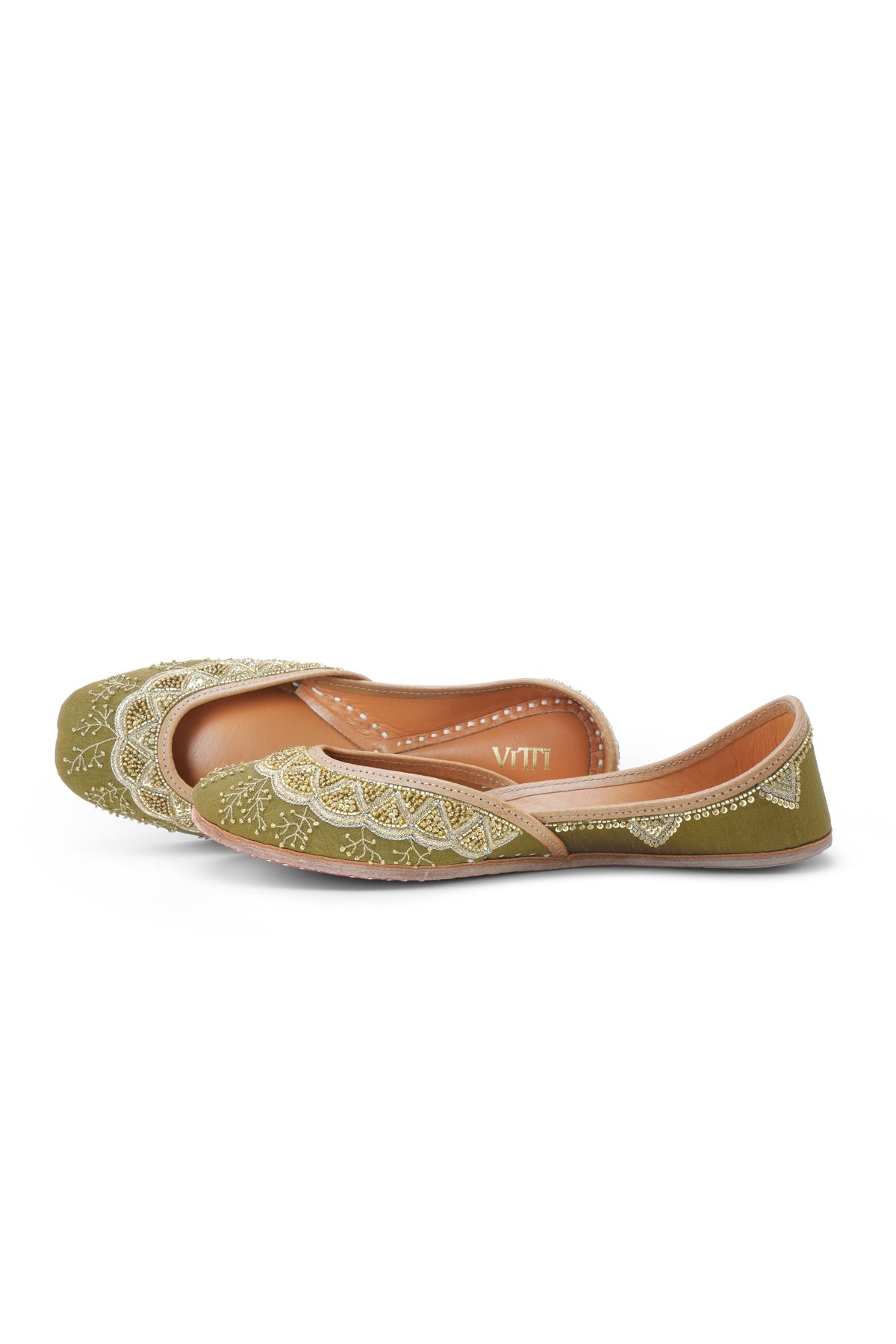Henna Dark Green Juttis