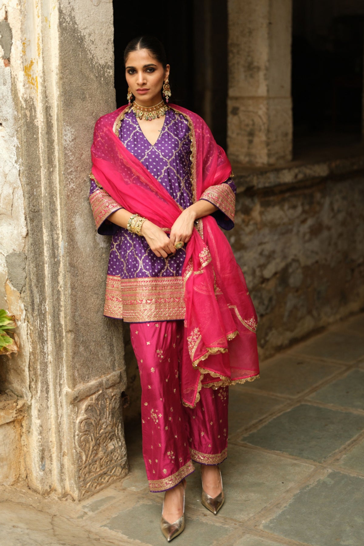 Rani Arc Organza Dupatta