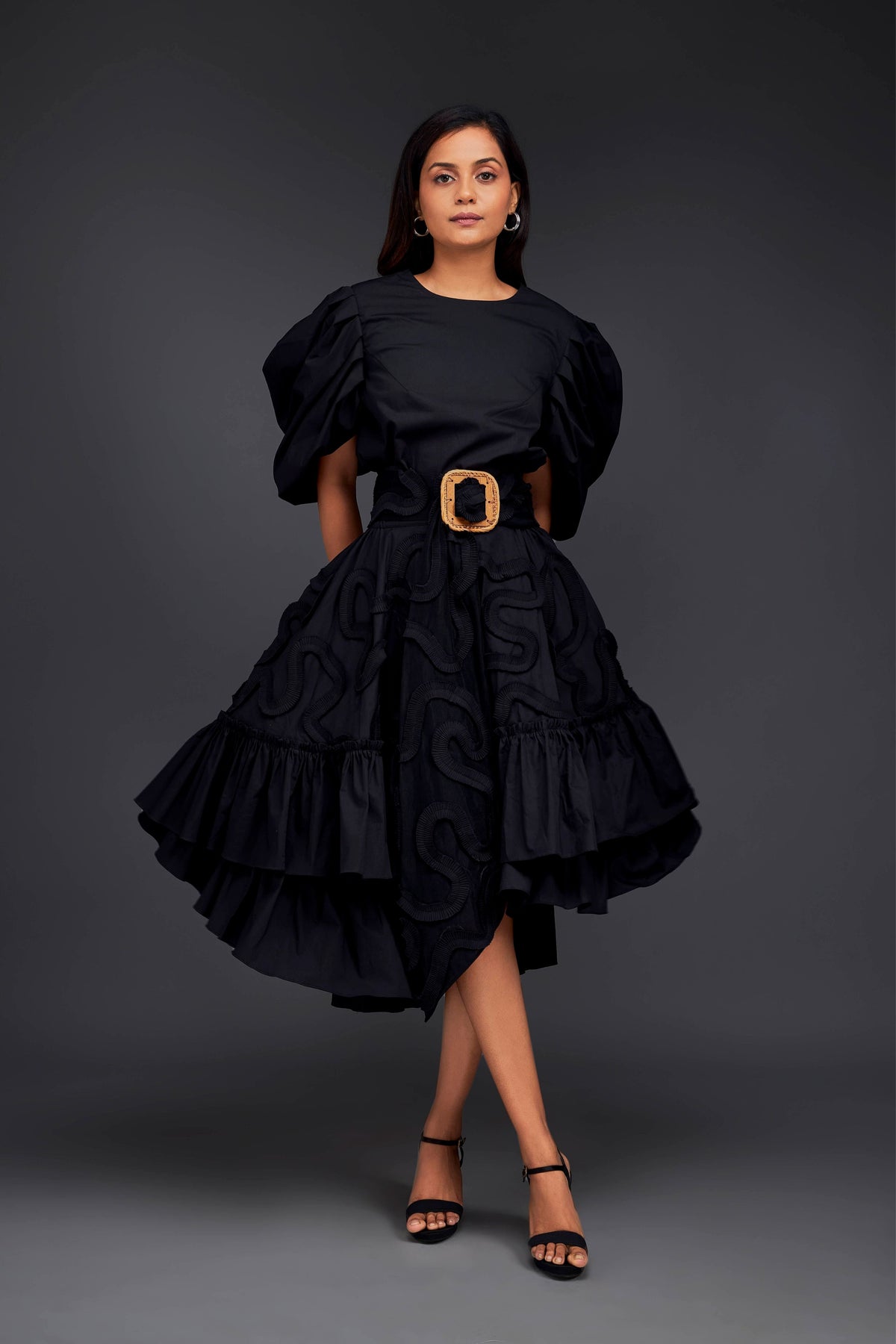 Black Frill Co-ord Set