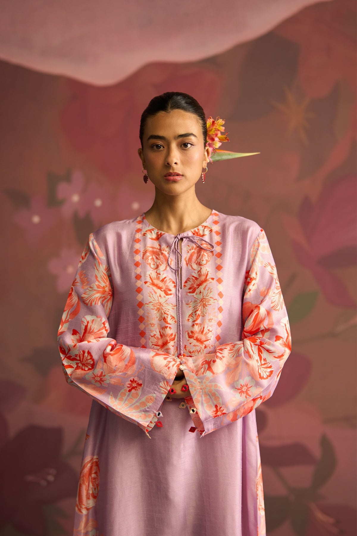 Lavender Blush Bloom Kaftan