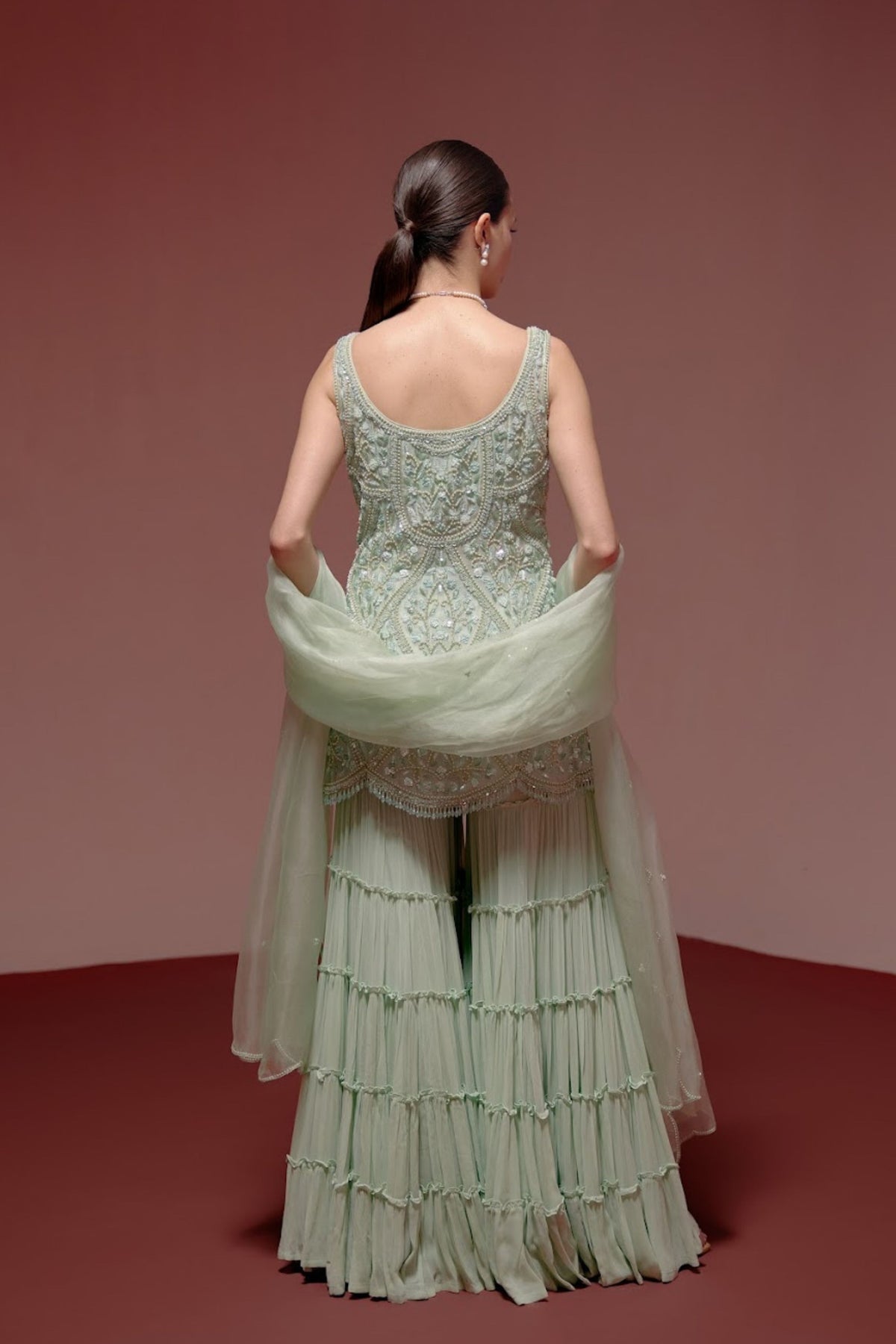 Sage Green Sharara