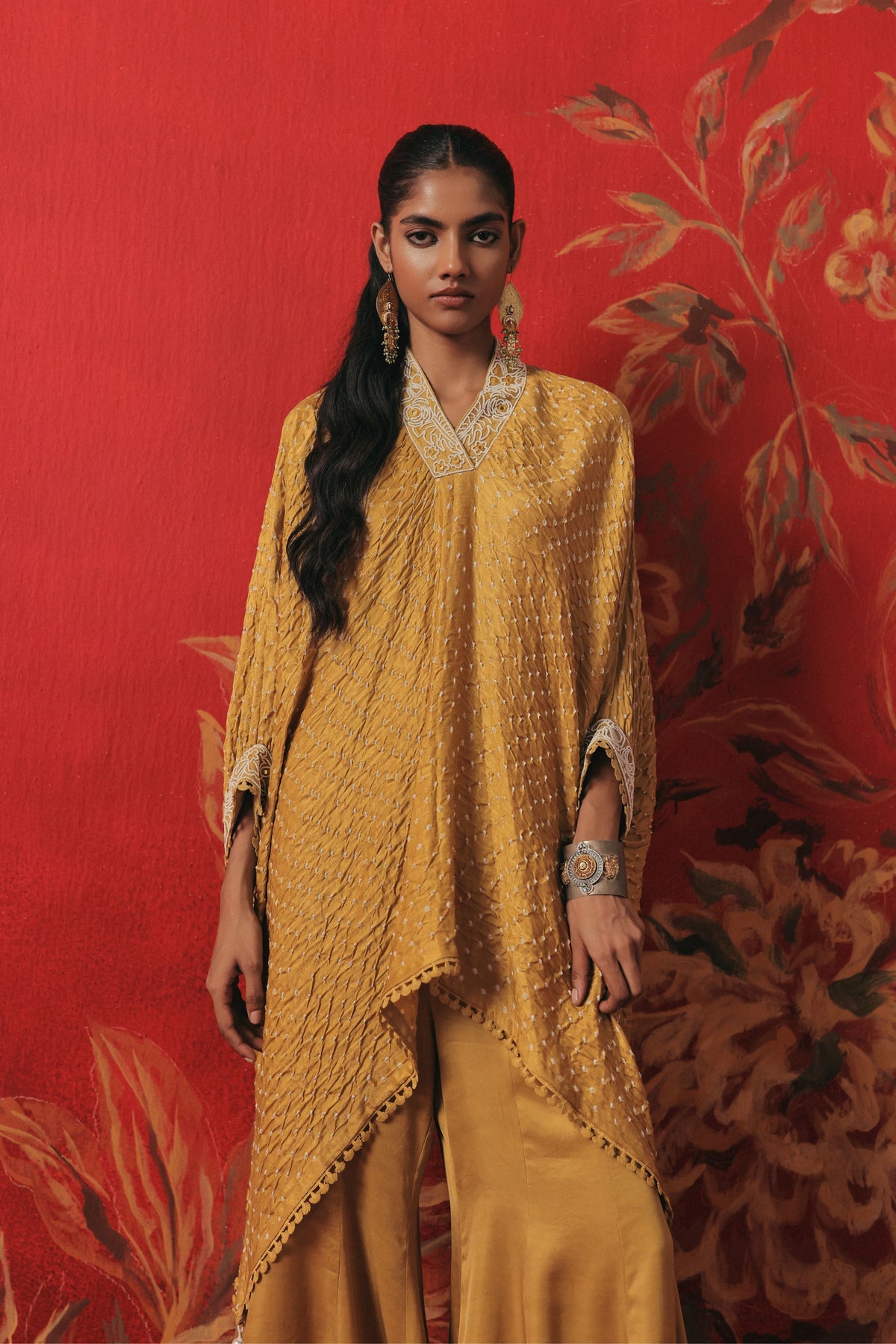 V Neck Sharara Set