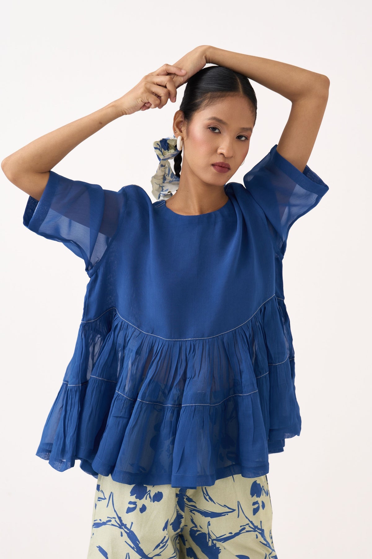 Printed Wide Leg Broad Bottom