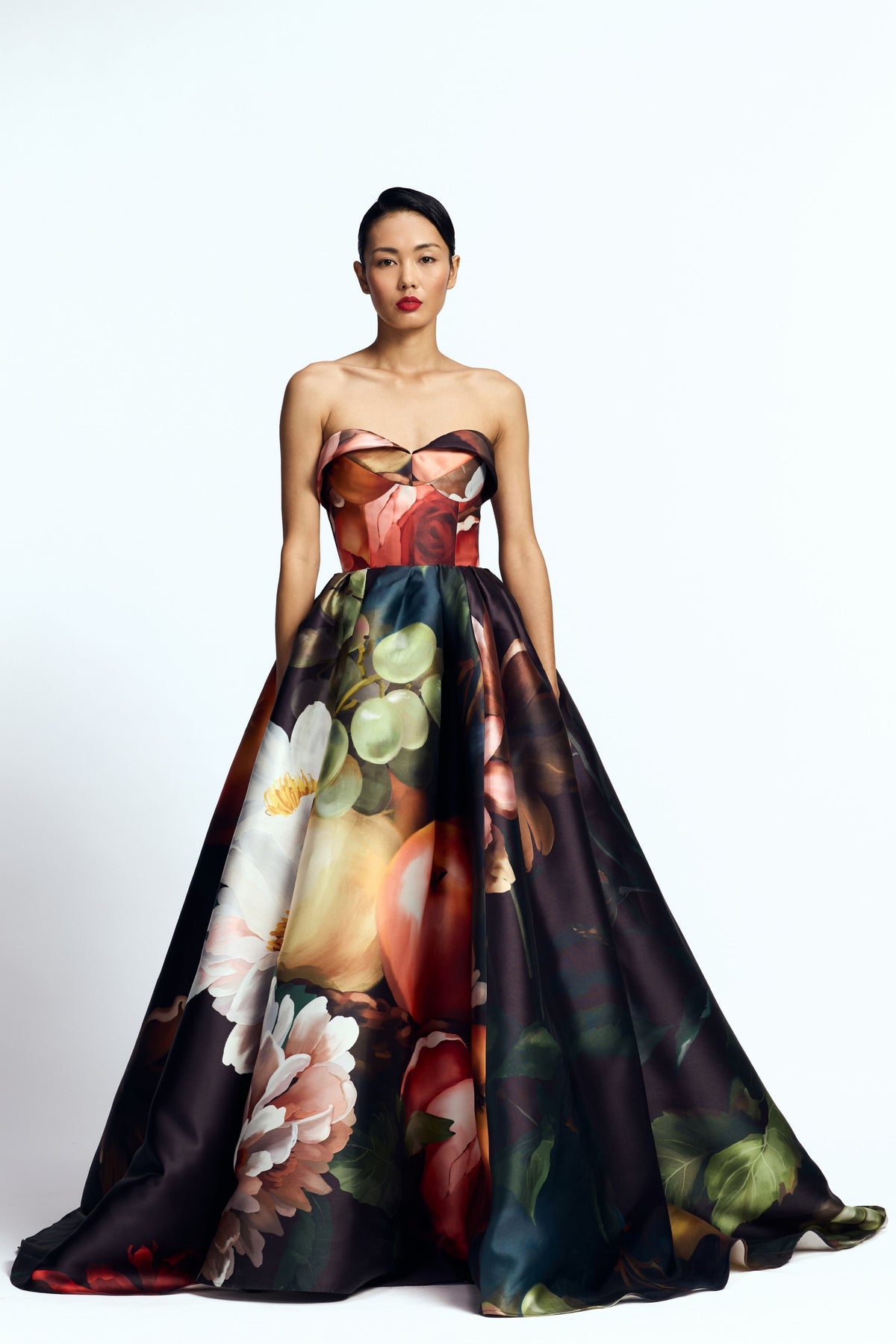 Strapless Draped Gown