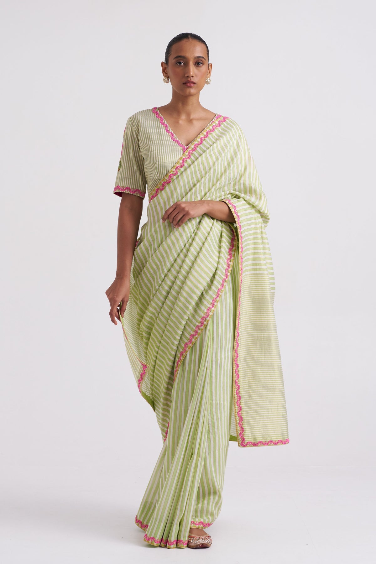 Mohini Green Saree